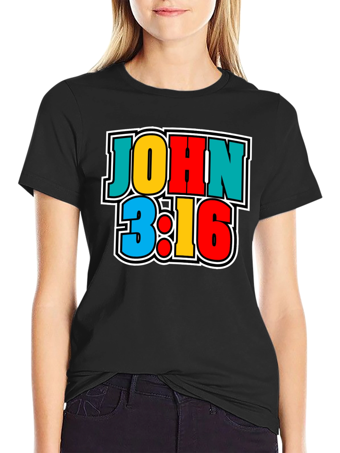 John 3:16 Graphic Print T-Shirt