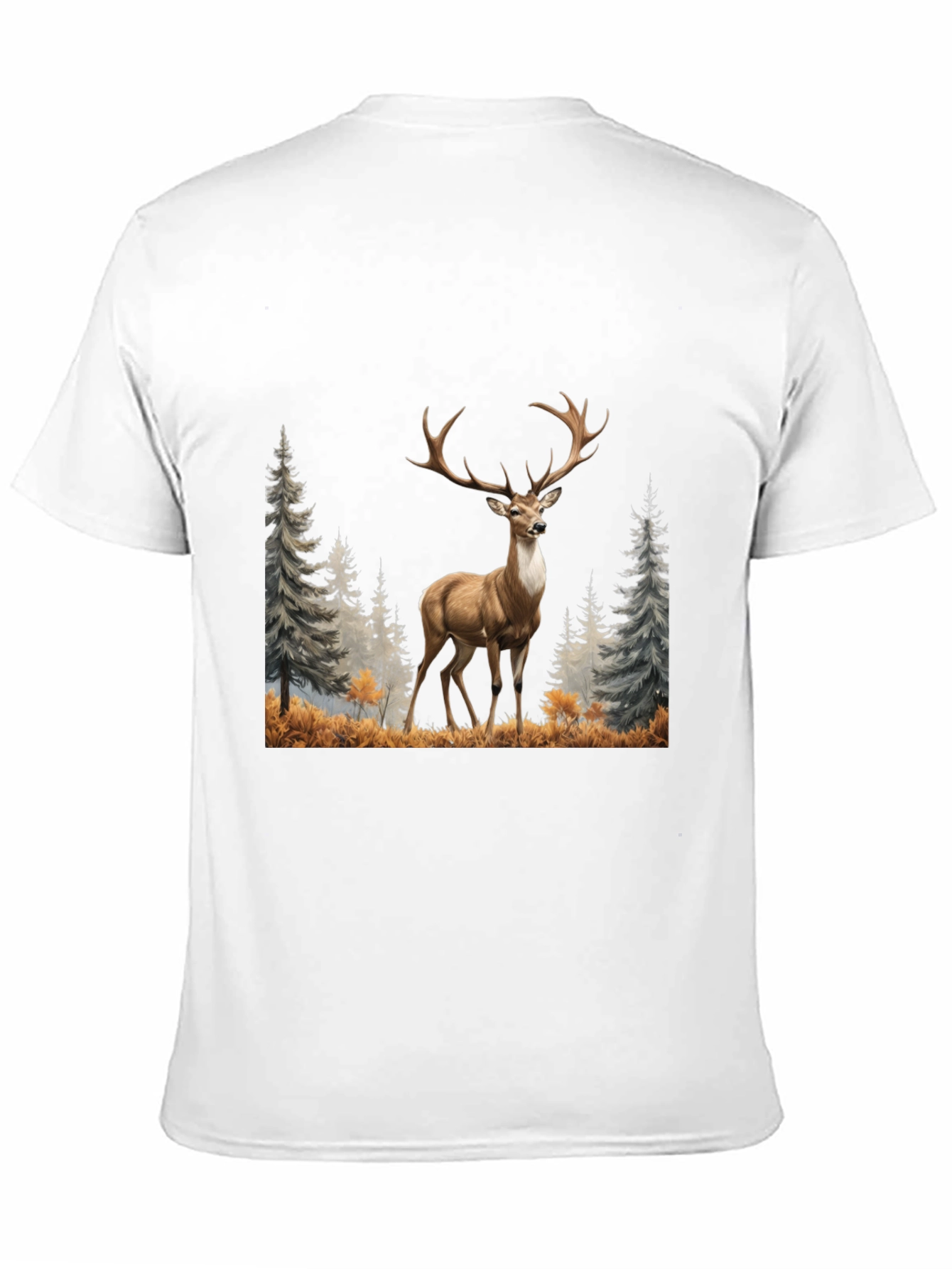 Deer Graphic Tee - Wildlife Inspired Mens T-Shirt