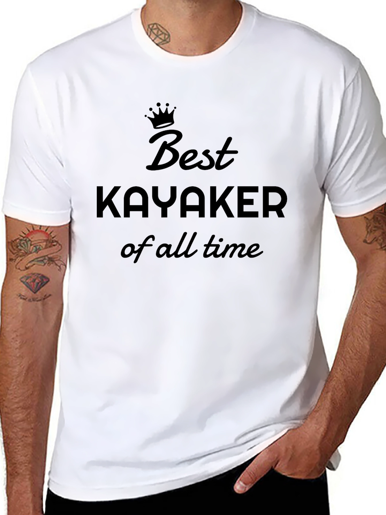 Best Kayaker Ever T-Shirt - Black