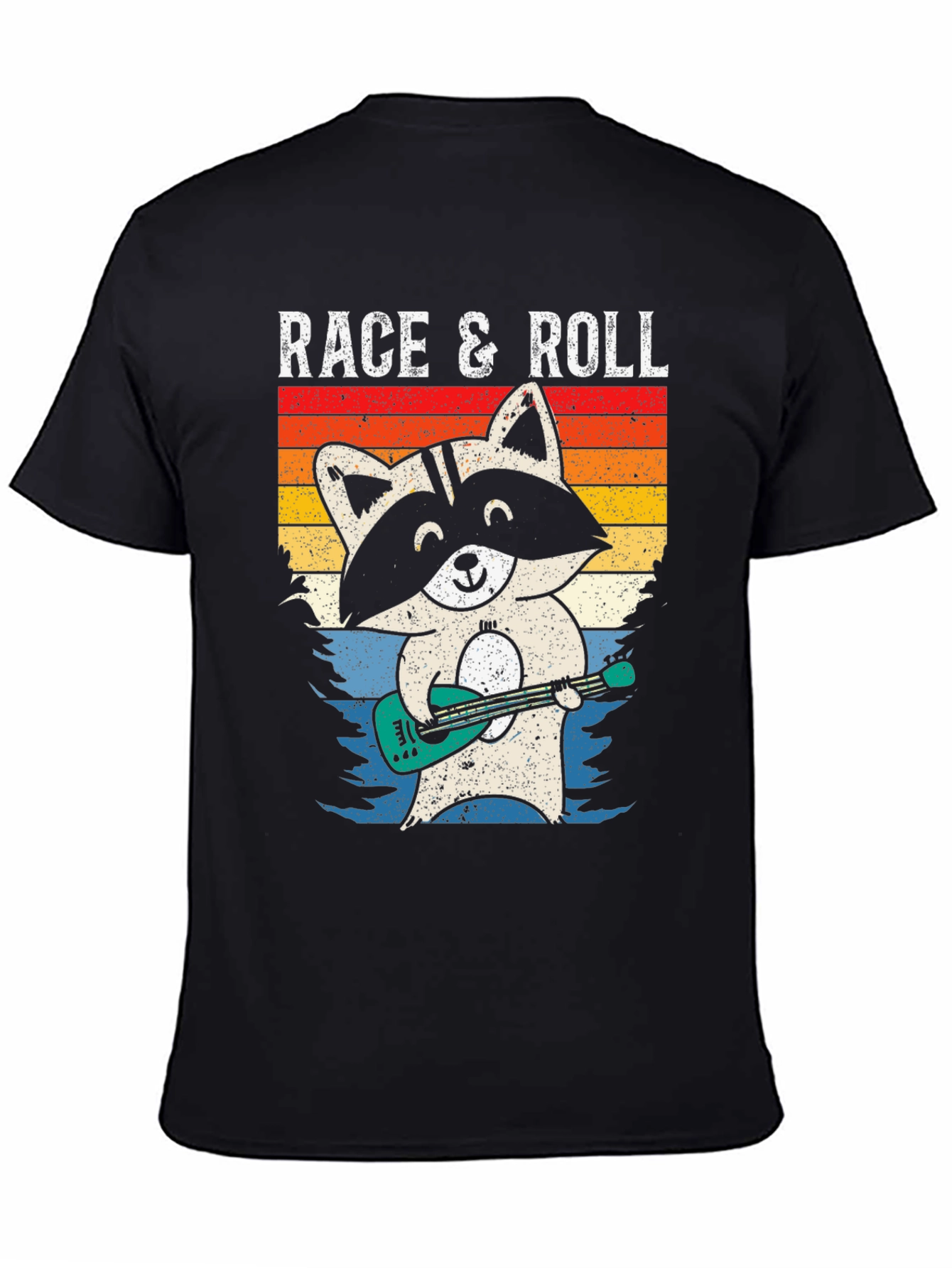 Race & Roll Raccoon Graphic Tee