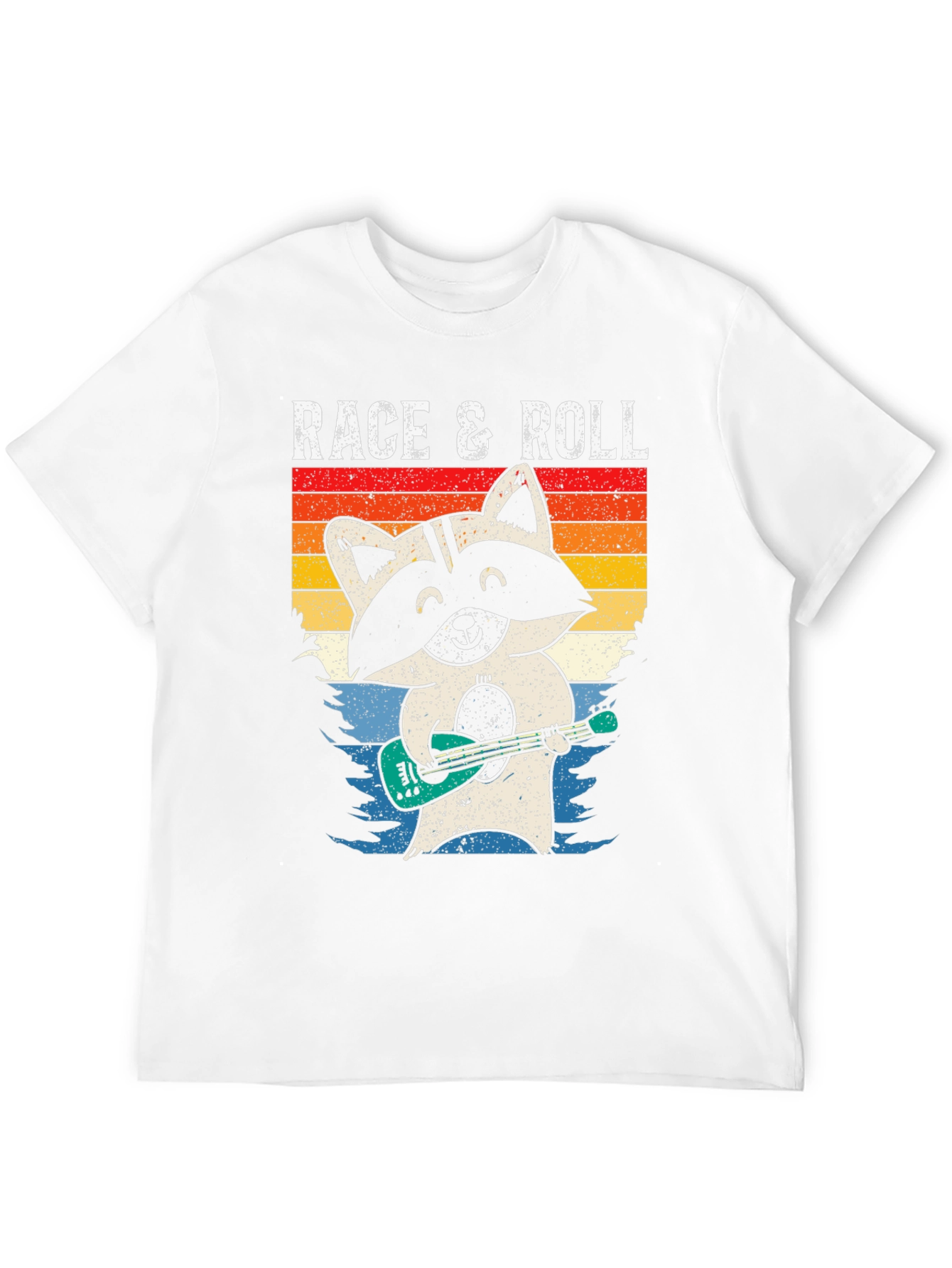 Race & Roll Raccoon Graphic Tee