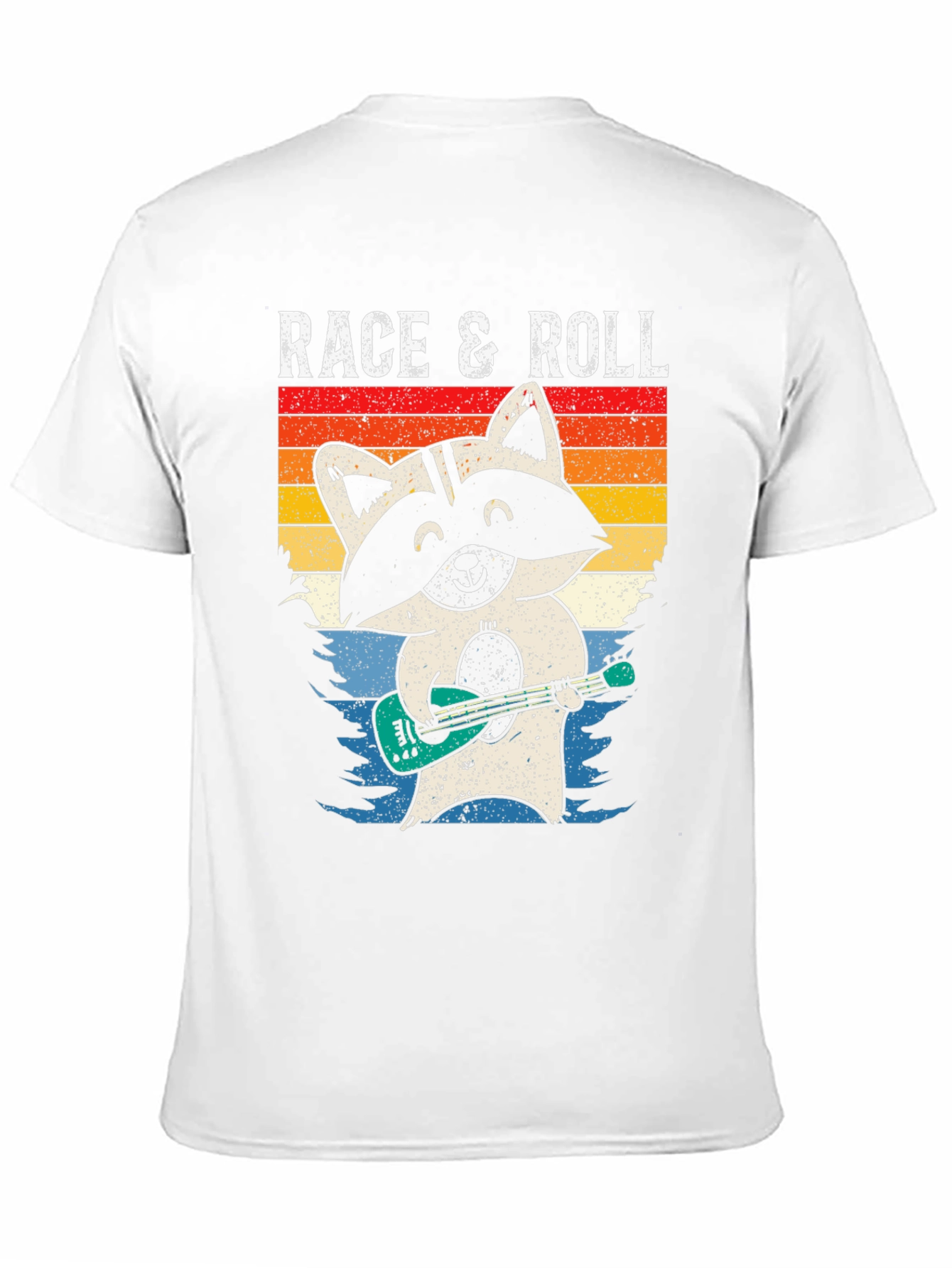 Race & Roll Raccoon Graphic Tee