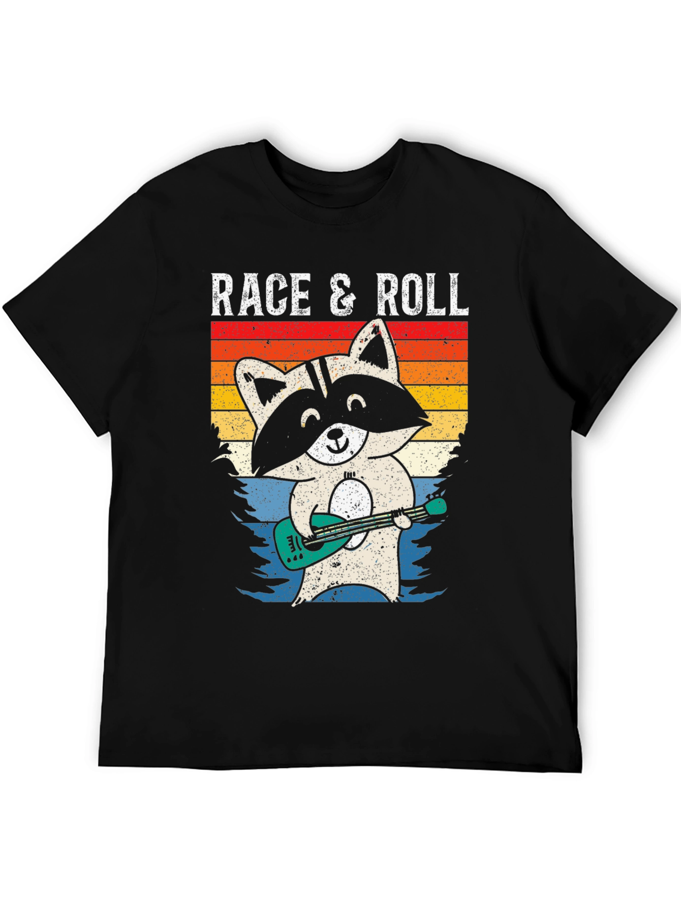 Race & Roll Raccoon Graphic Tee