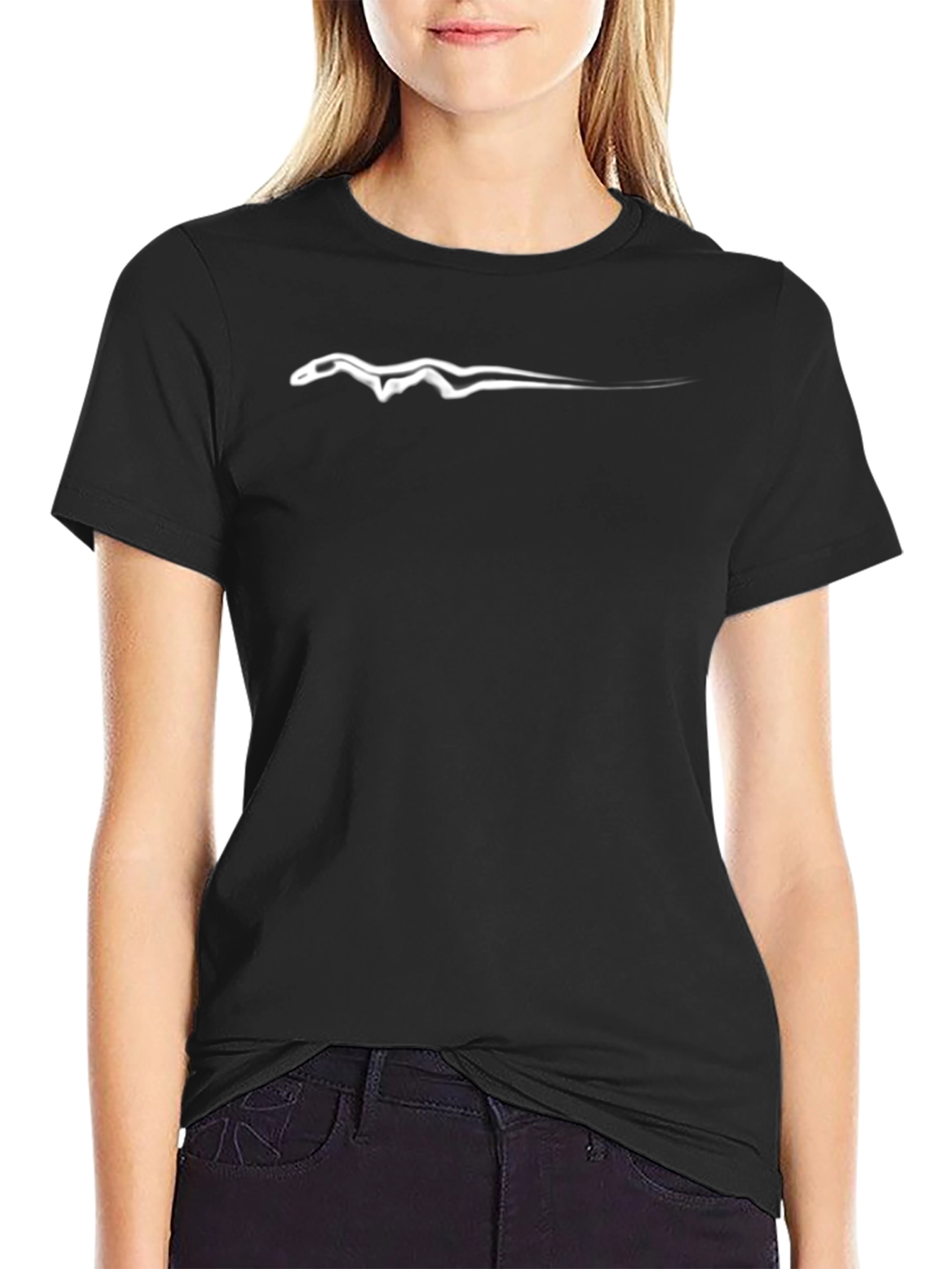 Mens Black T-Shirt with Jaguar Logo