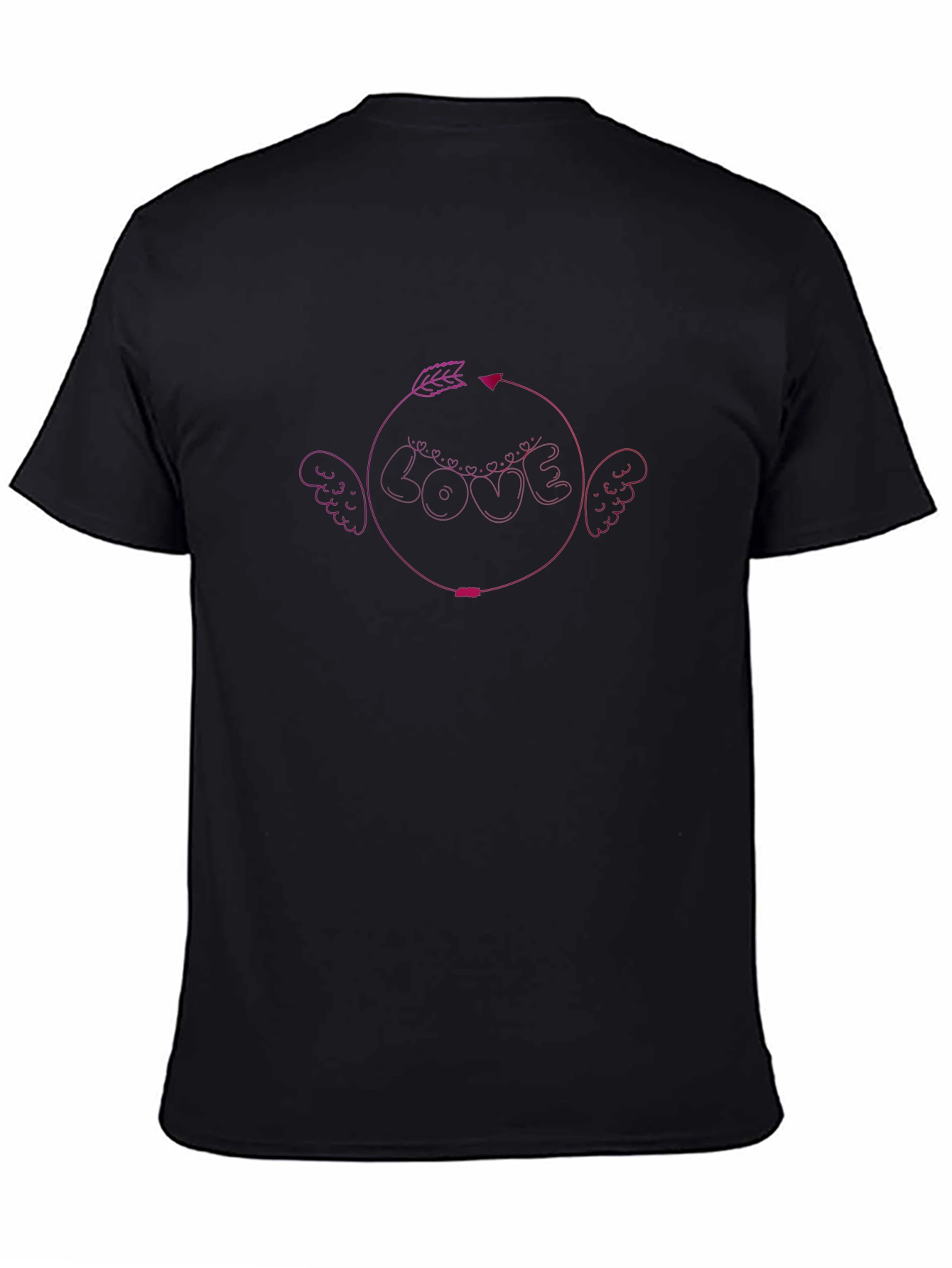 Love Arrow Graphic Tee - Black Casual Shirt