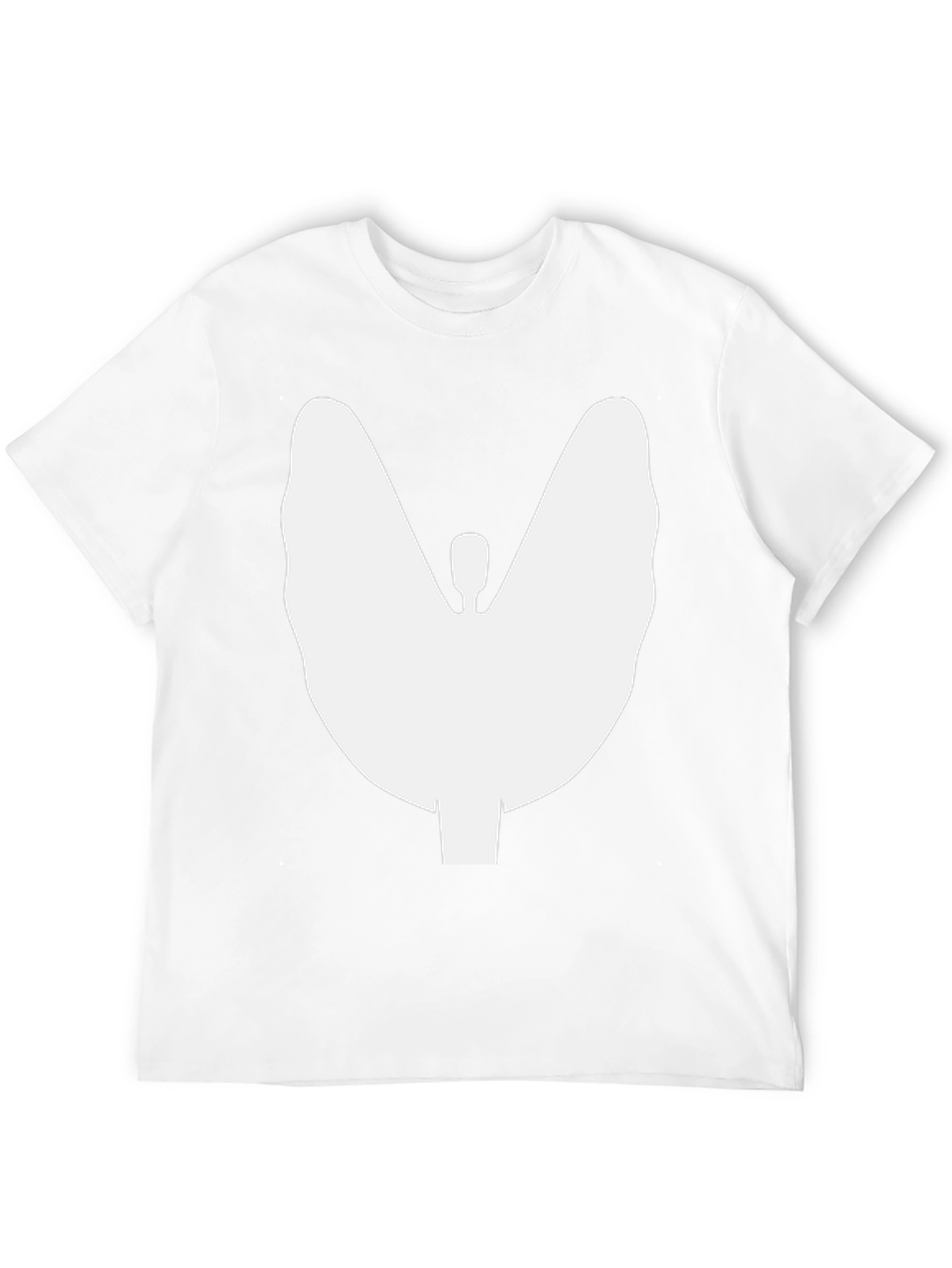 Thyroid Silhouette Graphic T-Shirt - Black