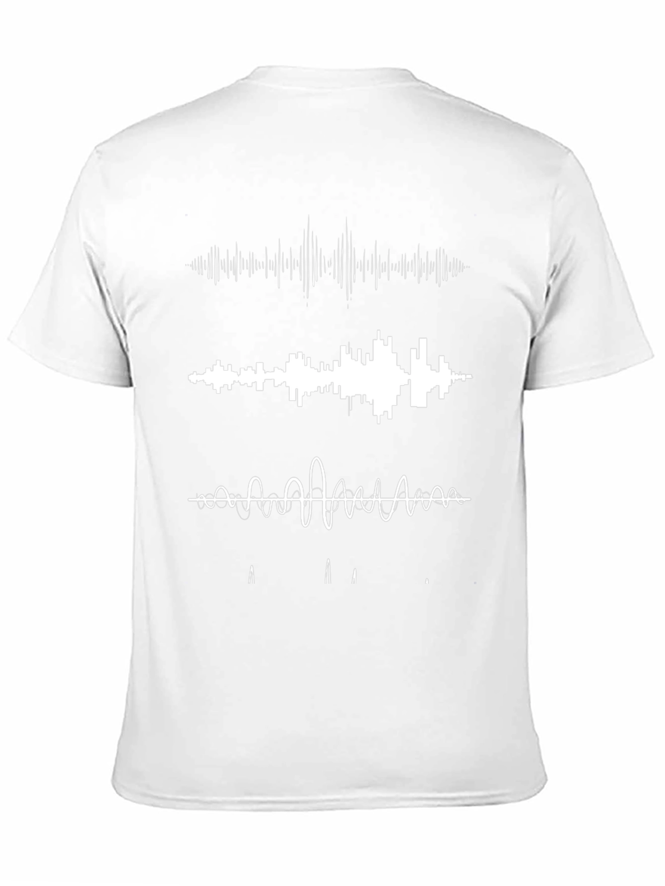 Sound Wave Graphic Black T-Shirt