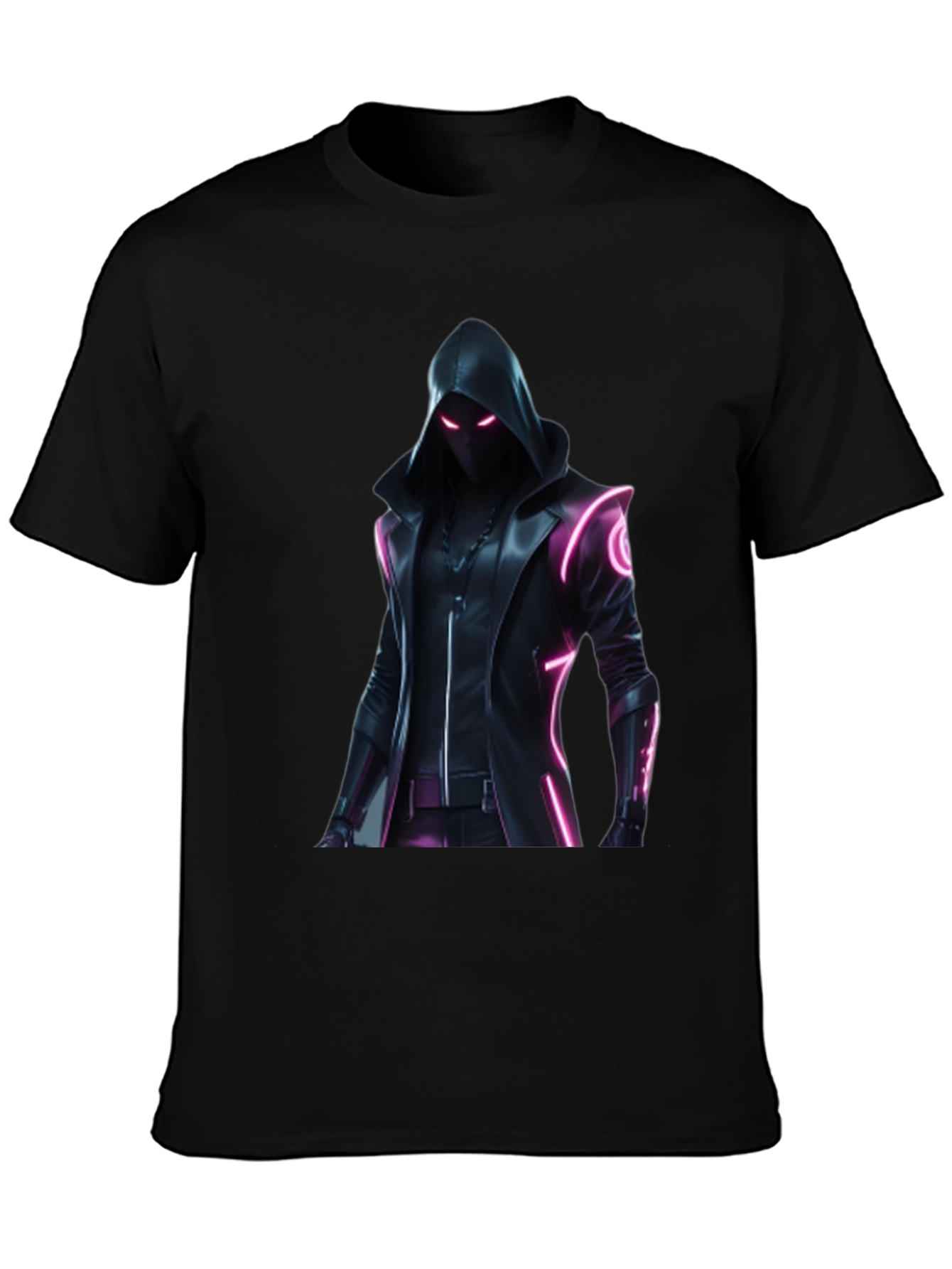 Cyberpunk Hooded Graphic T-Shirt