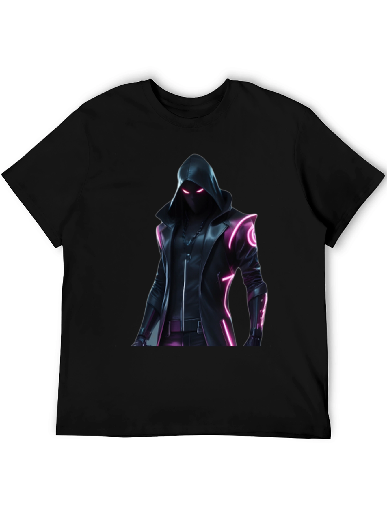 Cyberpunk Hooded Graphic T-Shirt