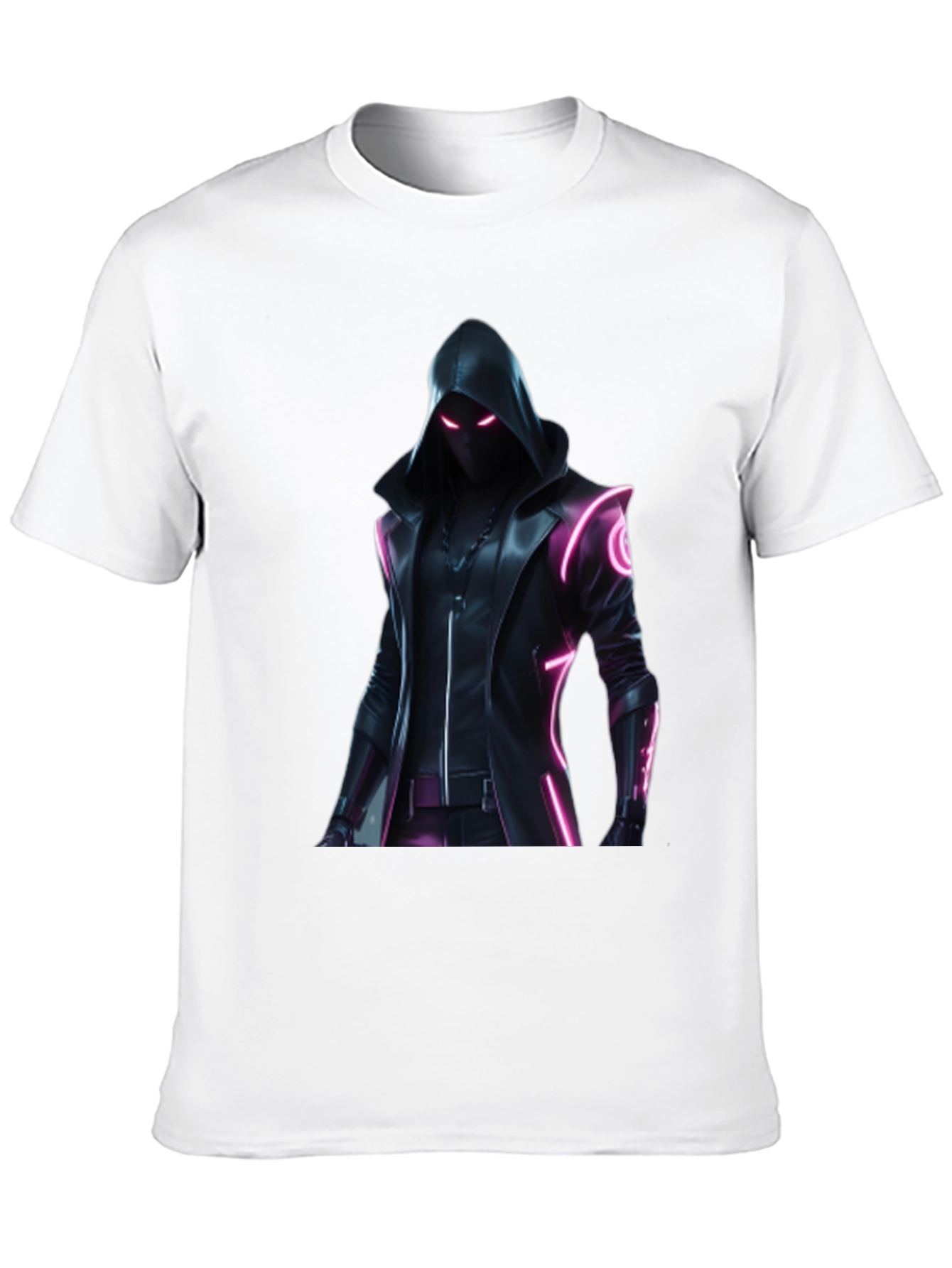 Cyberpunk Hooded Graphic T-Shirt