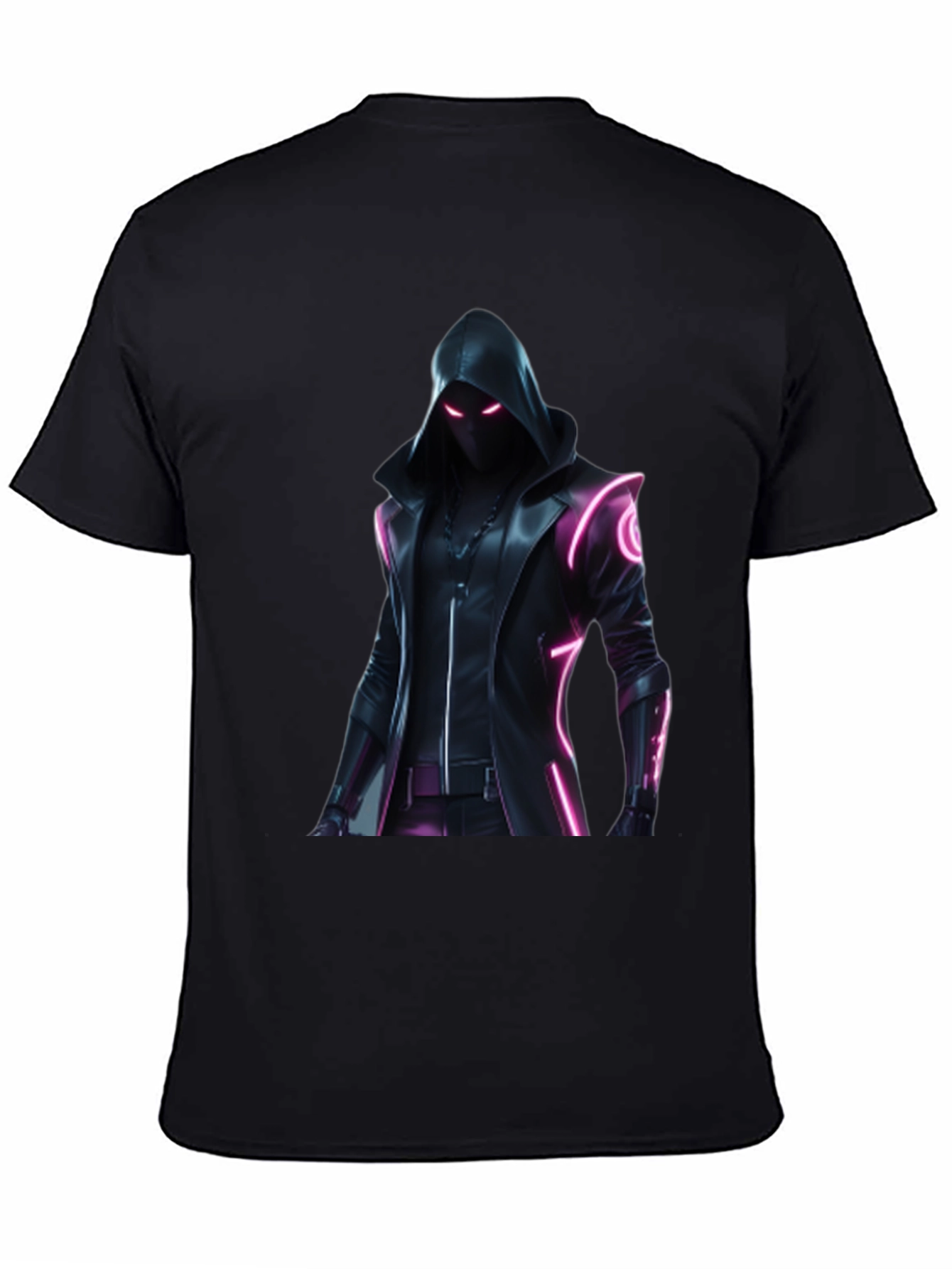 Cyberpunk Hooded Graphic T-Shirt