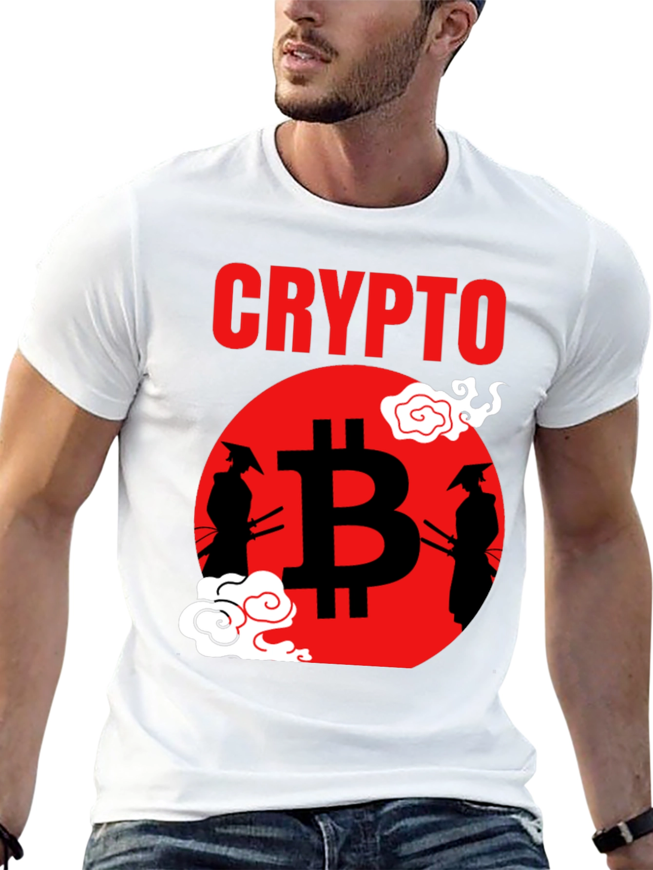 Crypto Samurai T-Shirt - Bitcoin Design