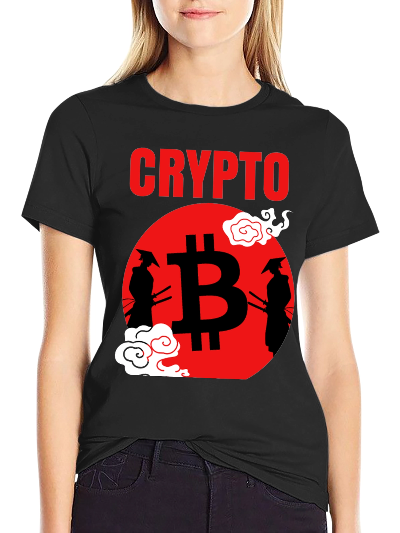Crypto Samurai T-Shirt - Bitcoin Design