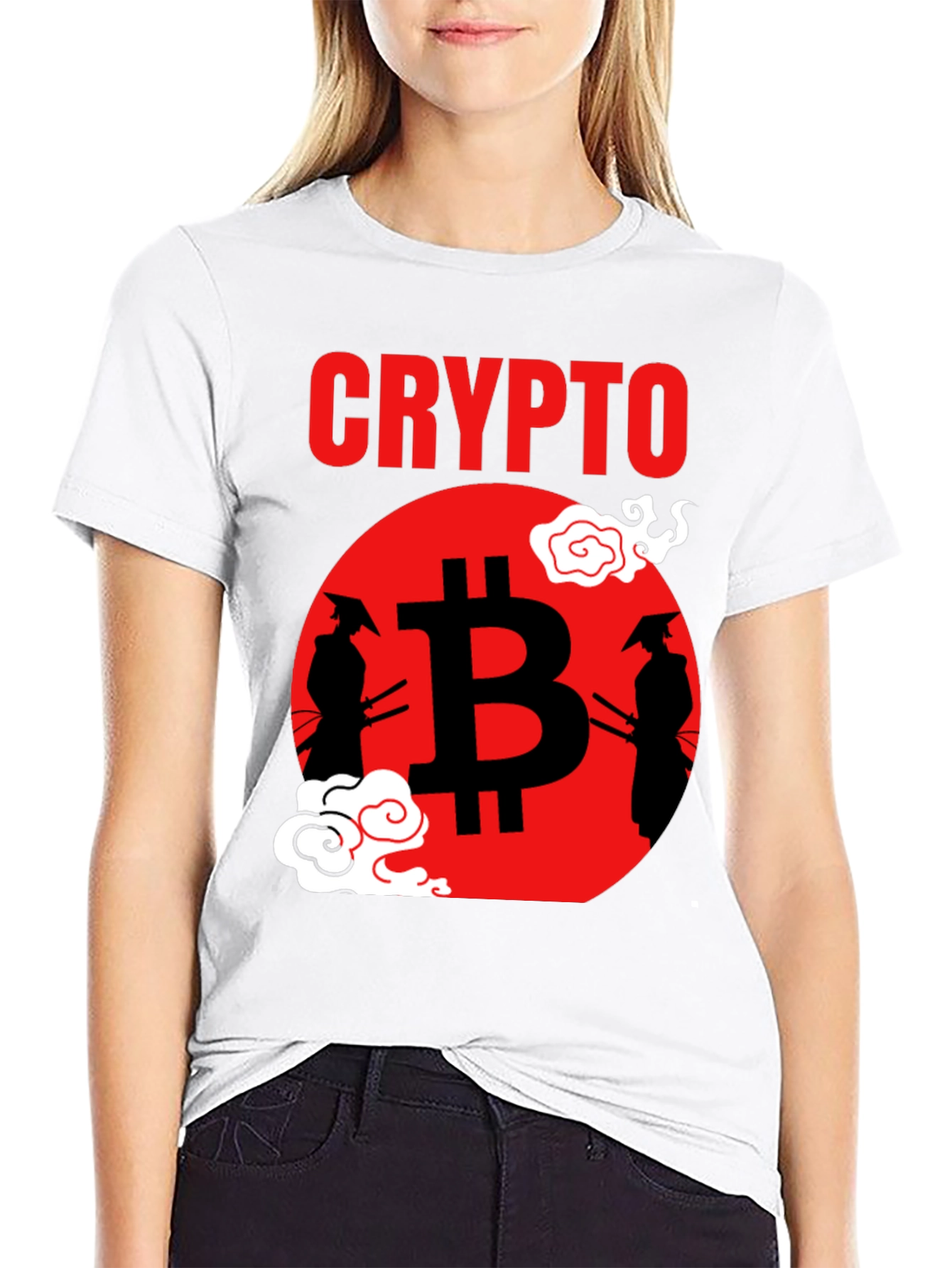 Crypto Samurai T-Shirt - Bitcoin Design