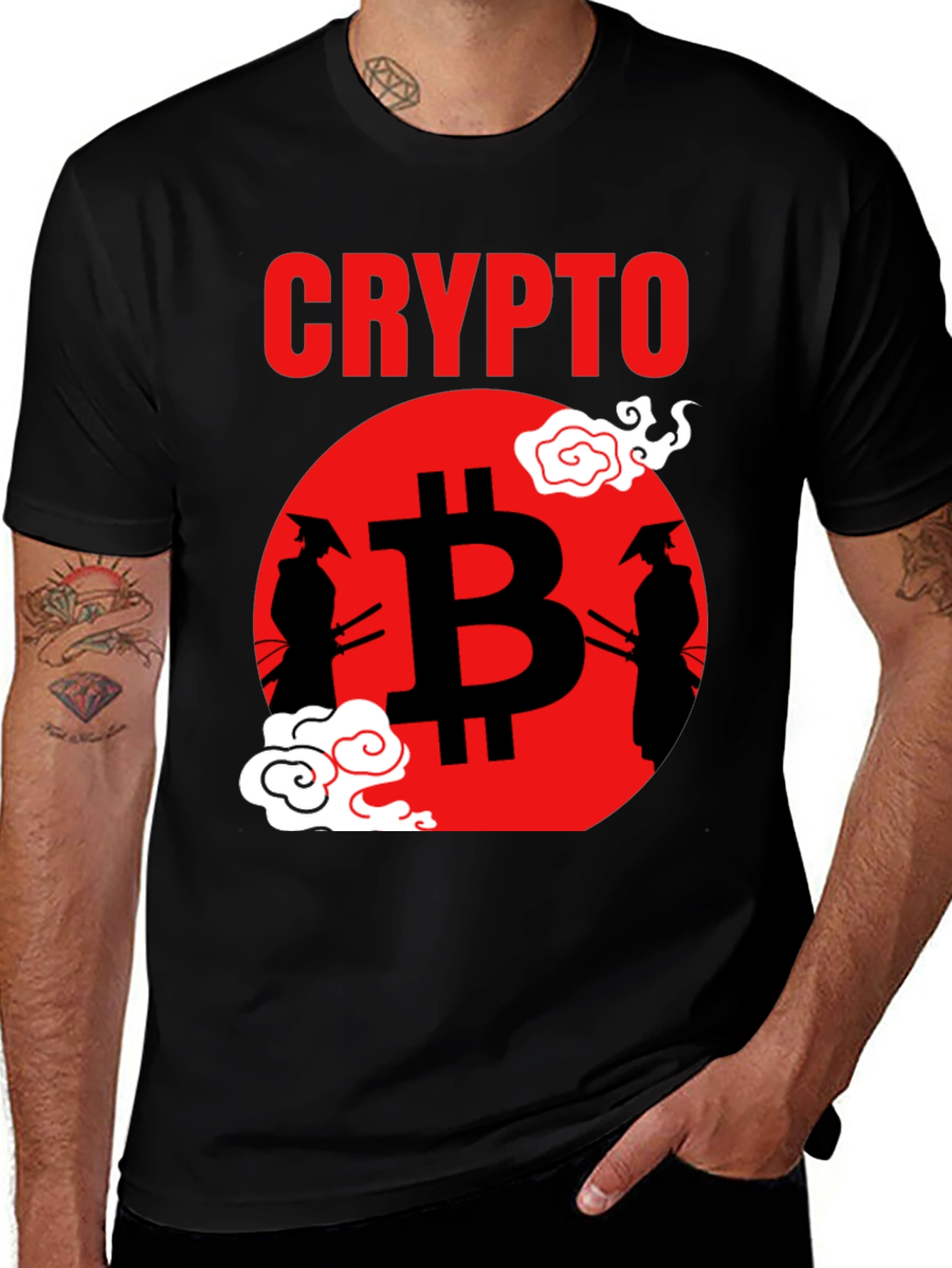 Crypto Samurai T-Shirt - Bitcoin Design
