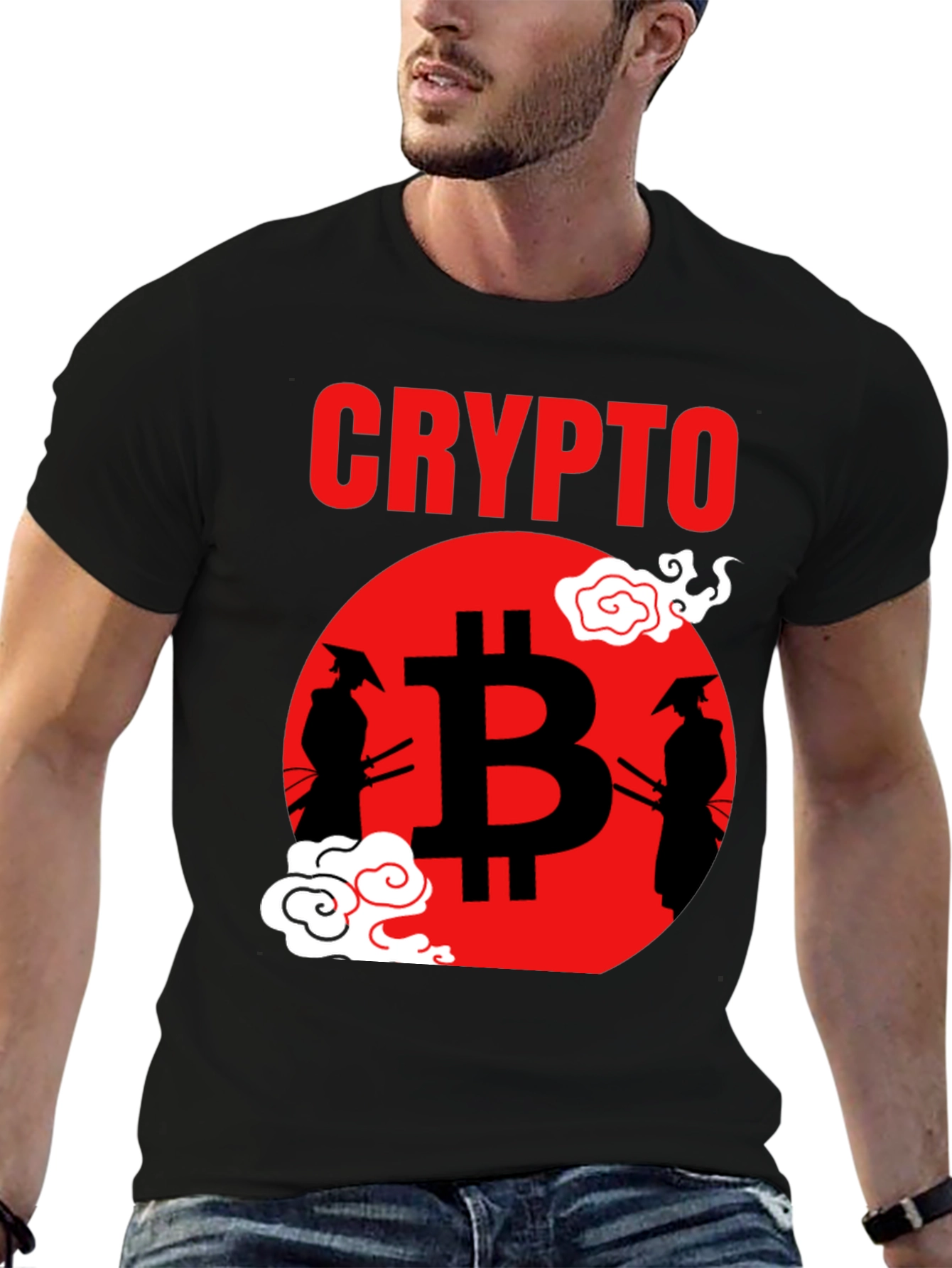 Crypto Samurai T-Shirt - Bitcoin Design