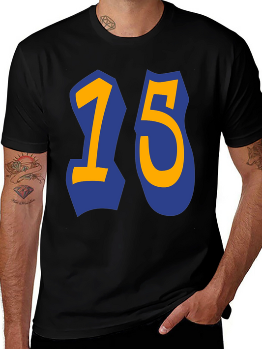 Bold Number 15 Graphic T-Shirt