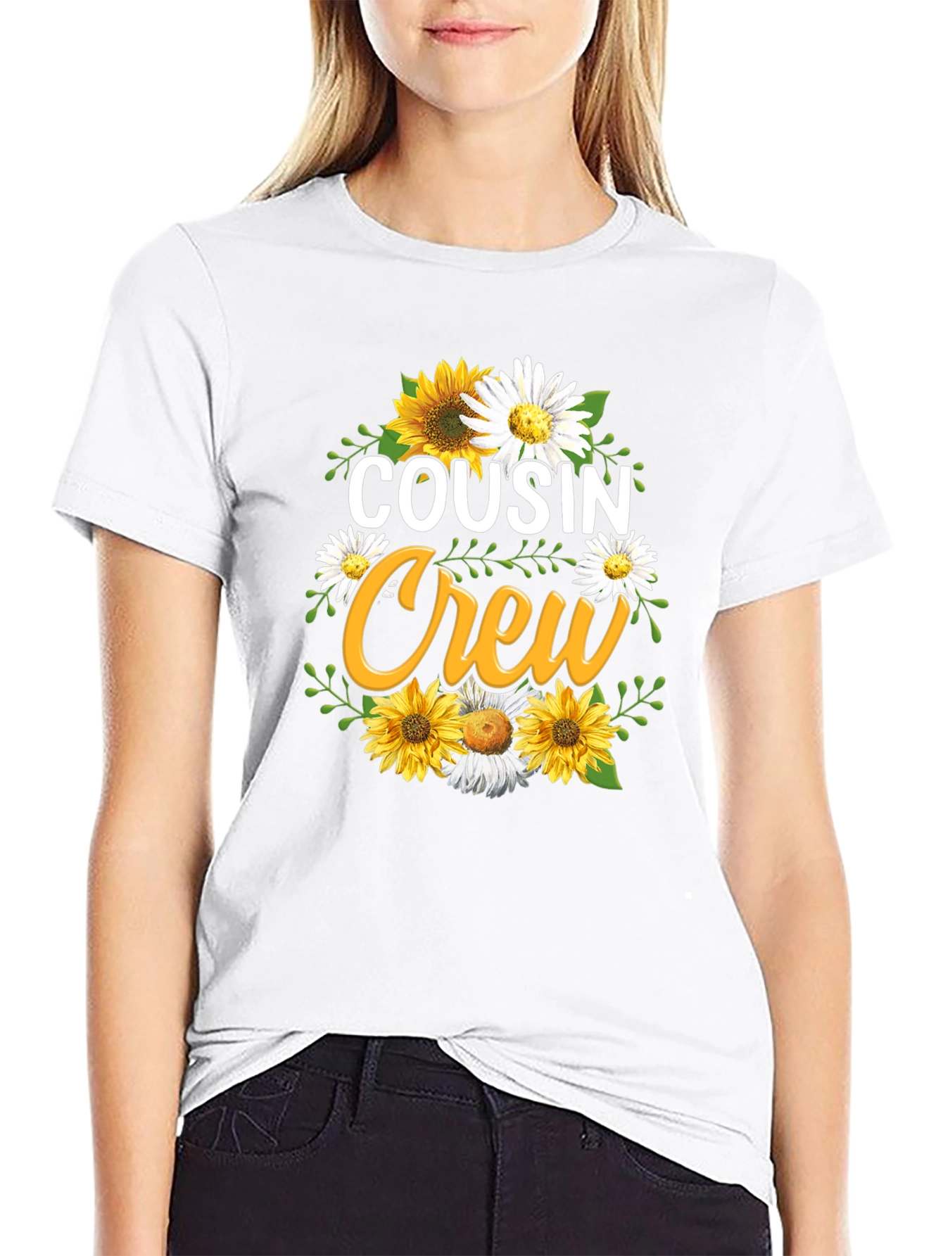 Cousin Crew Sunflower Graphic Tee