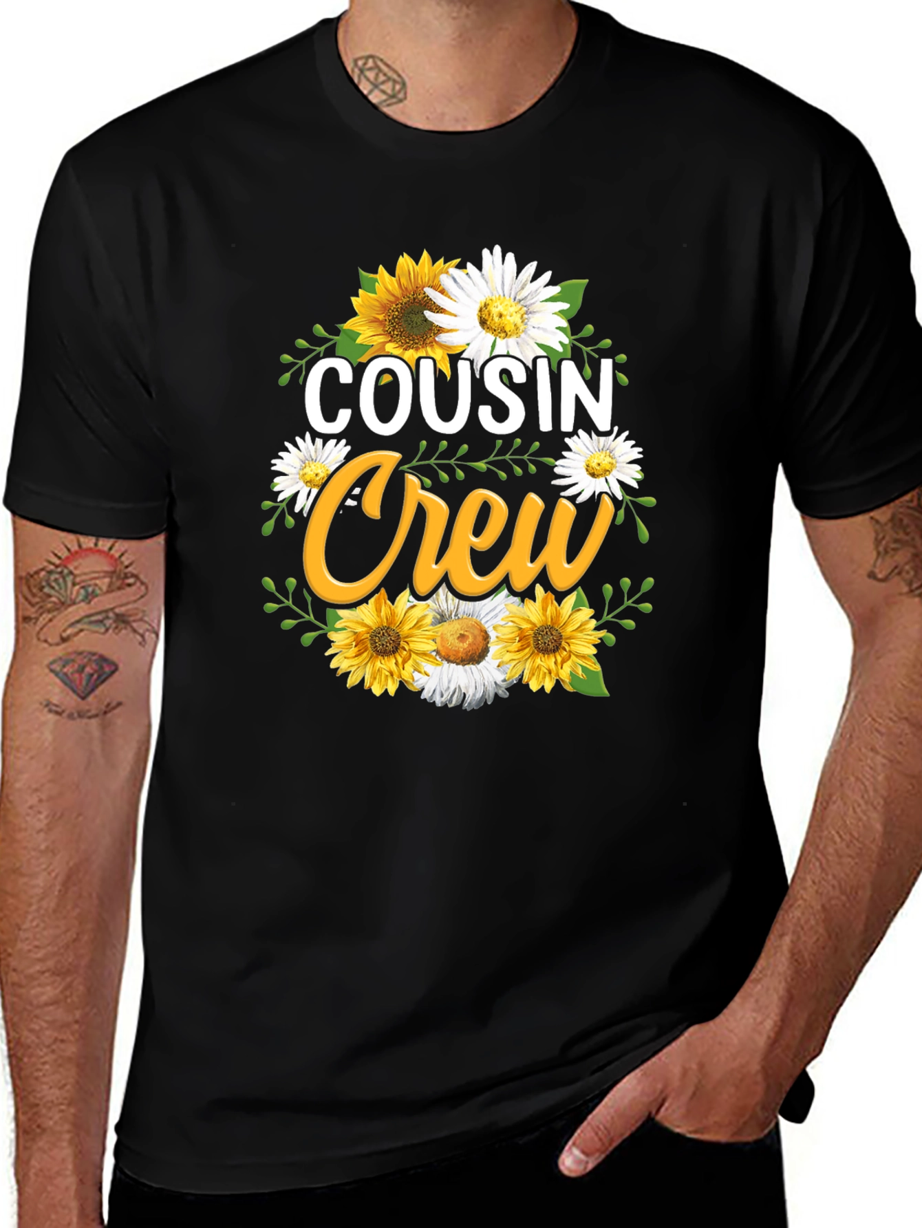 Cousin Crew Sunflower Graphic Tee