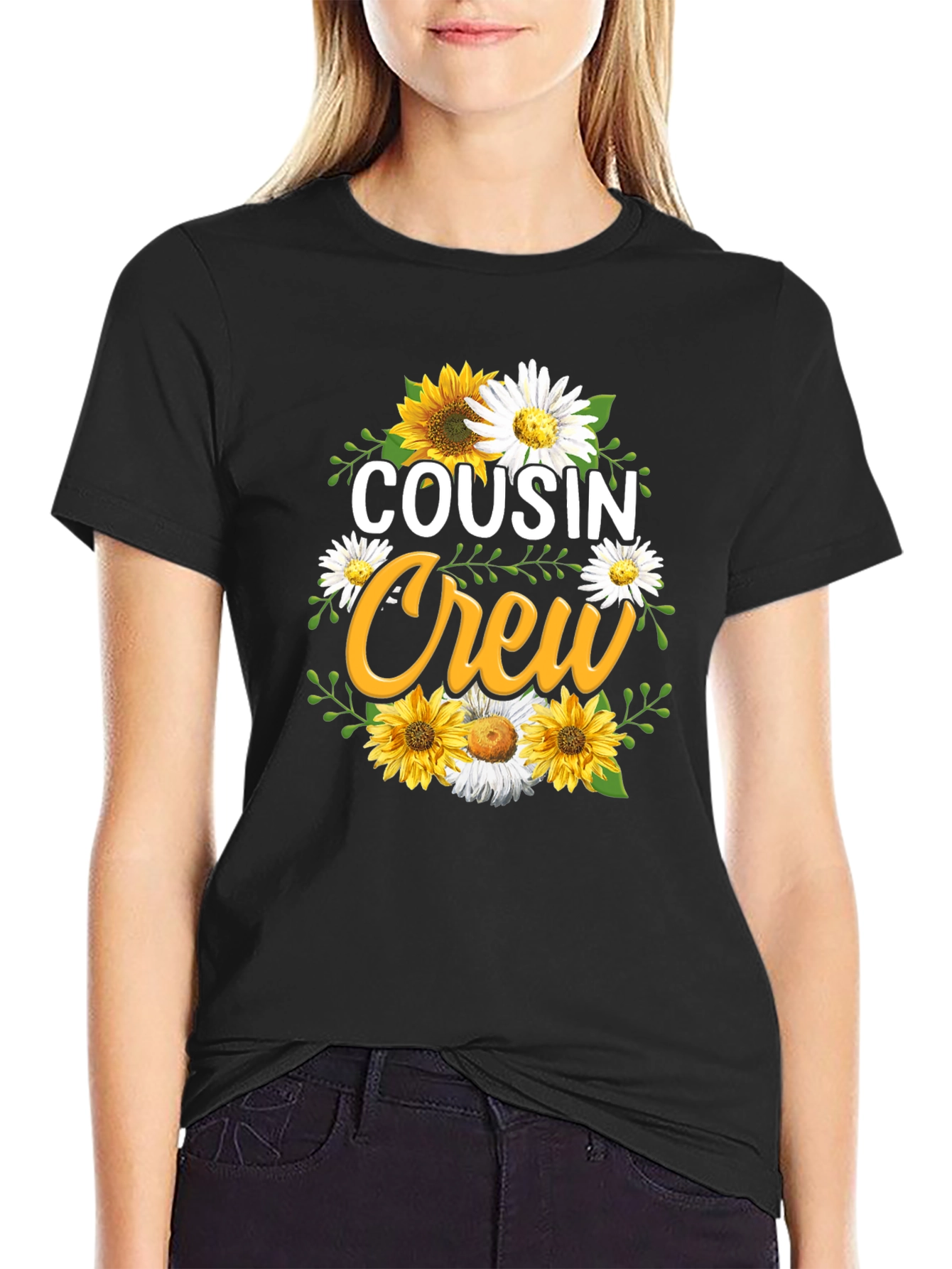 Cousin Crew Sunflower Graphic Tee
