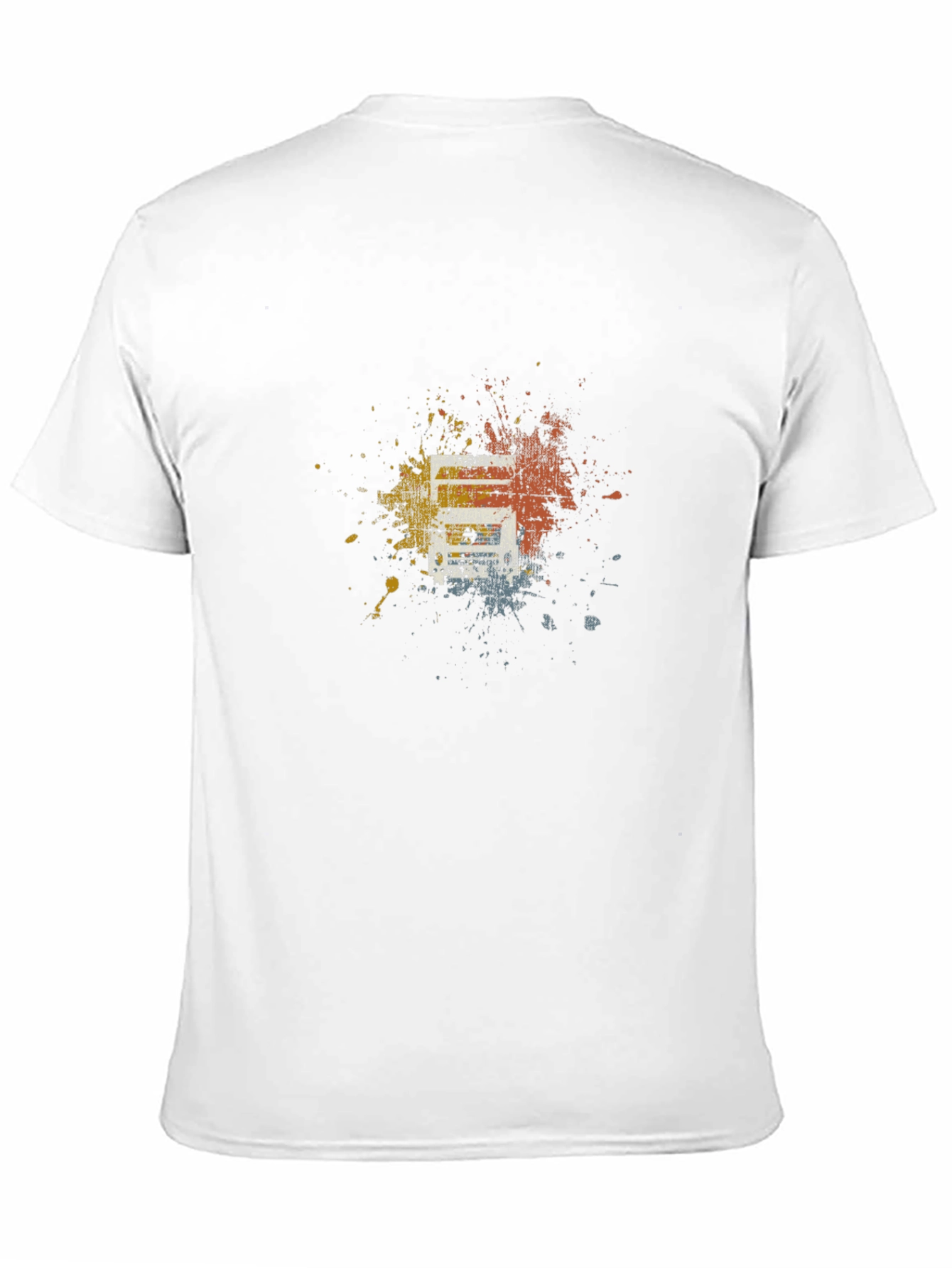 Abstract Splatter Graphic Black Tee