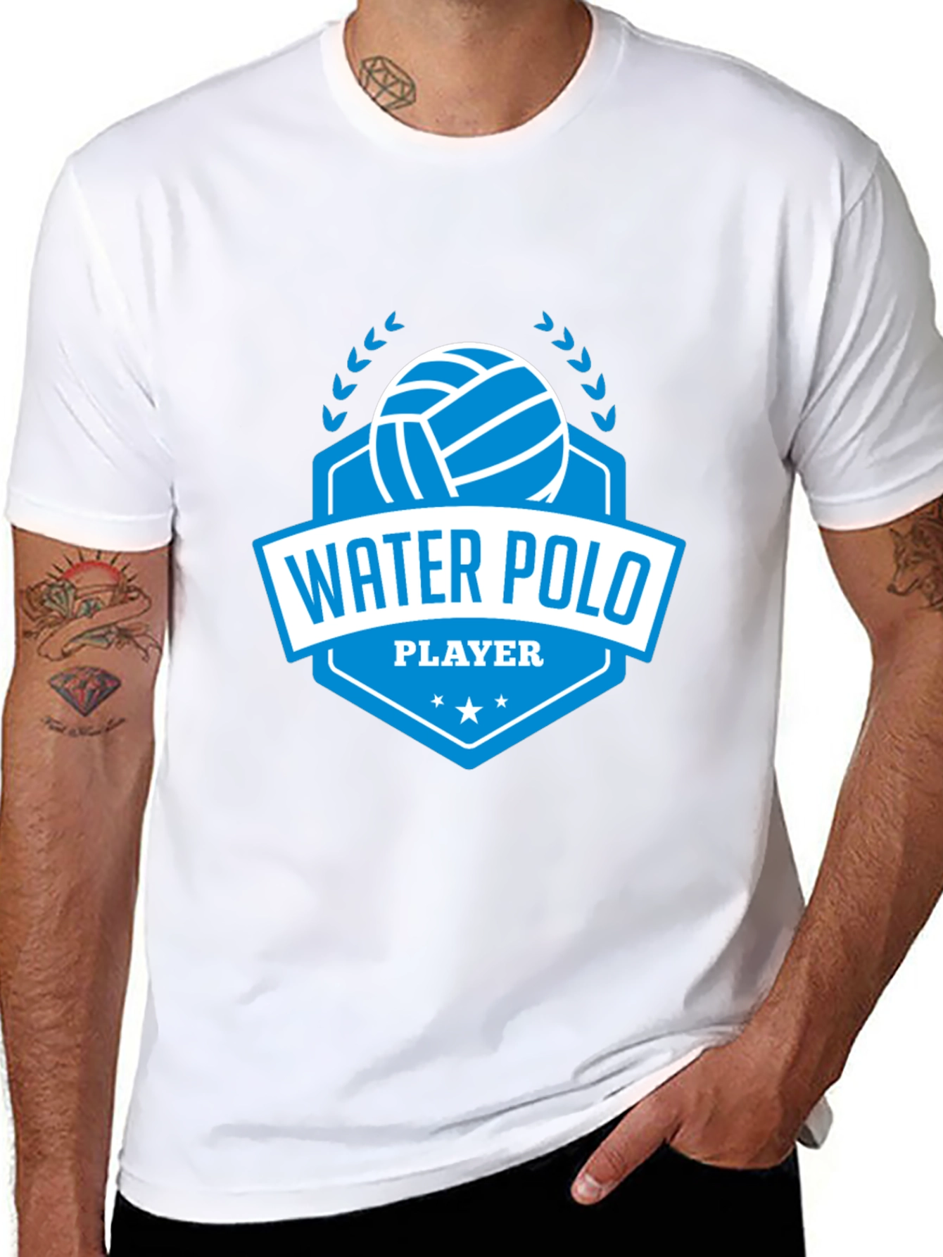 Water Polo Player Graphic T-Shirt - Sports Tee