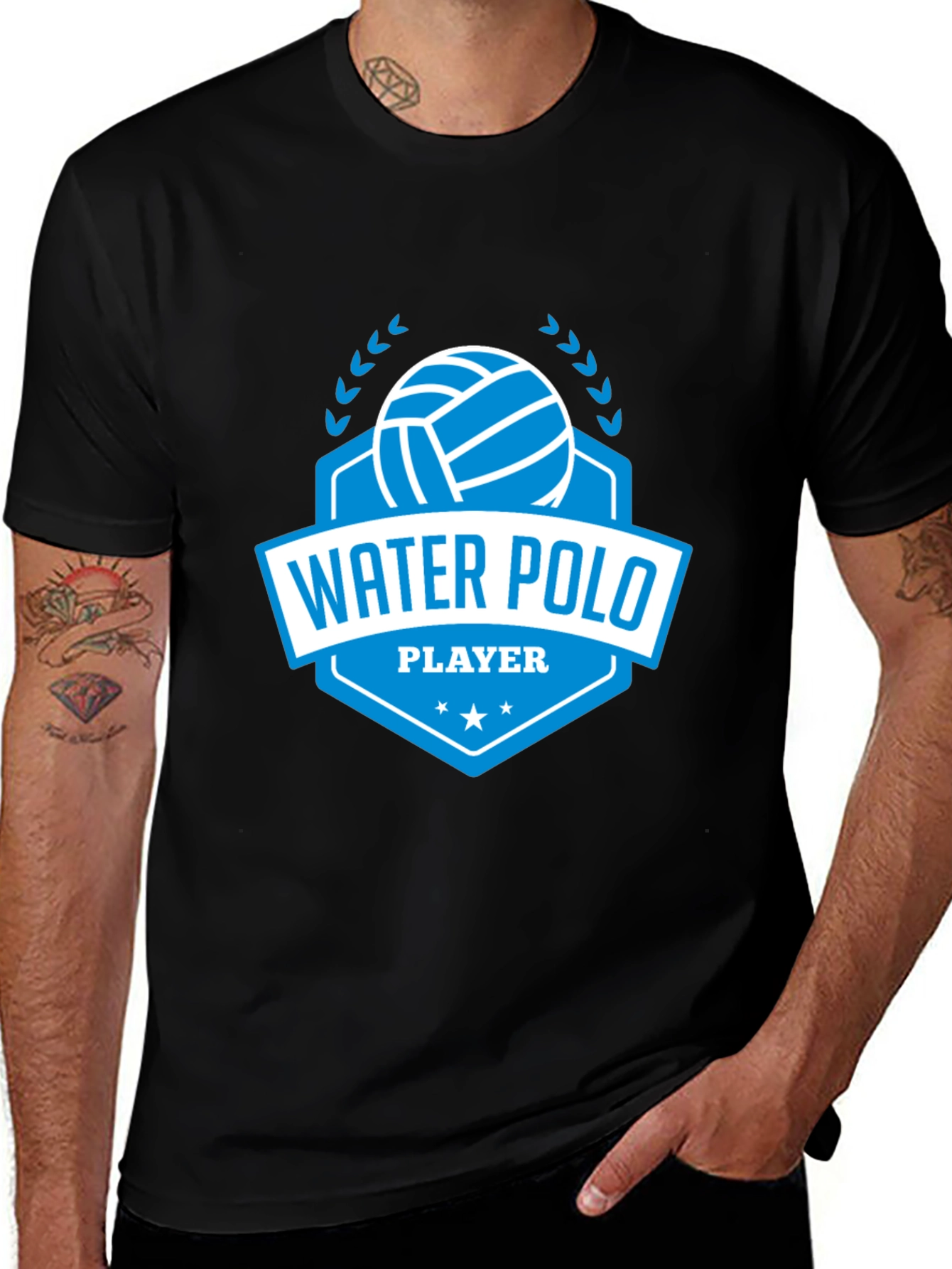 Water Polo Player Graphic T-Shirt - Sports Tee