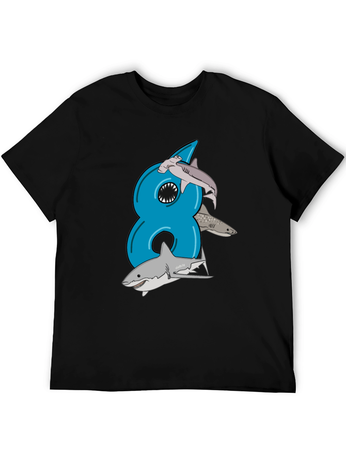 Shark Birthday Eight T-Shirt