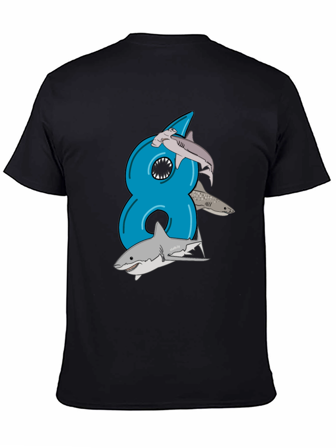 Shark Birthday Eight T-Shirt