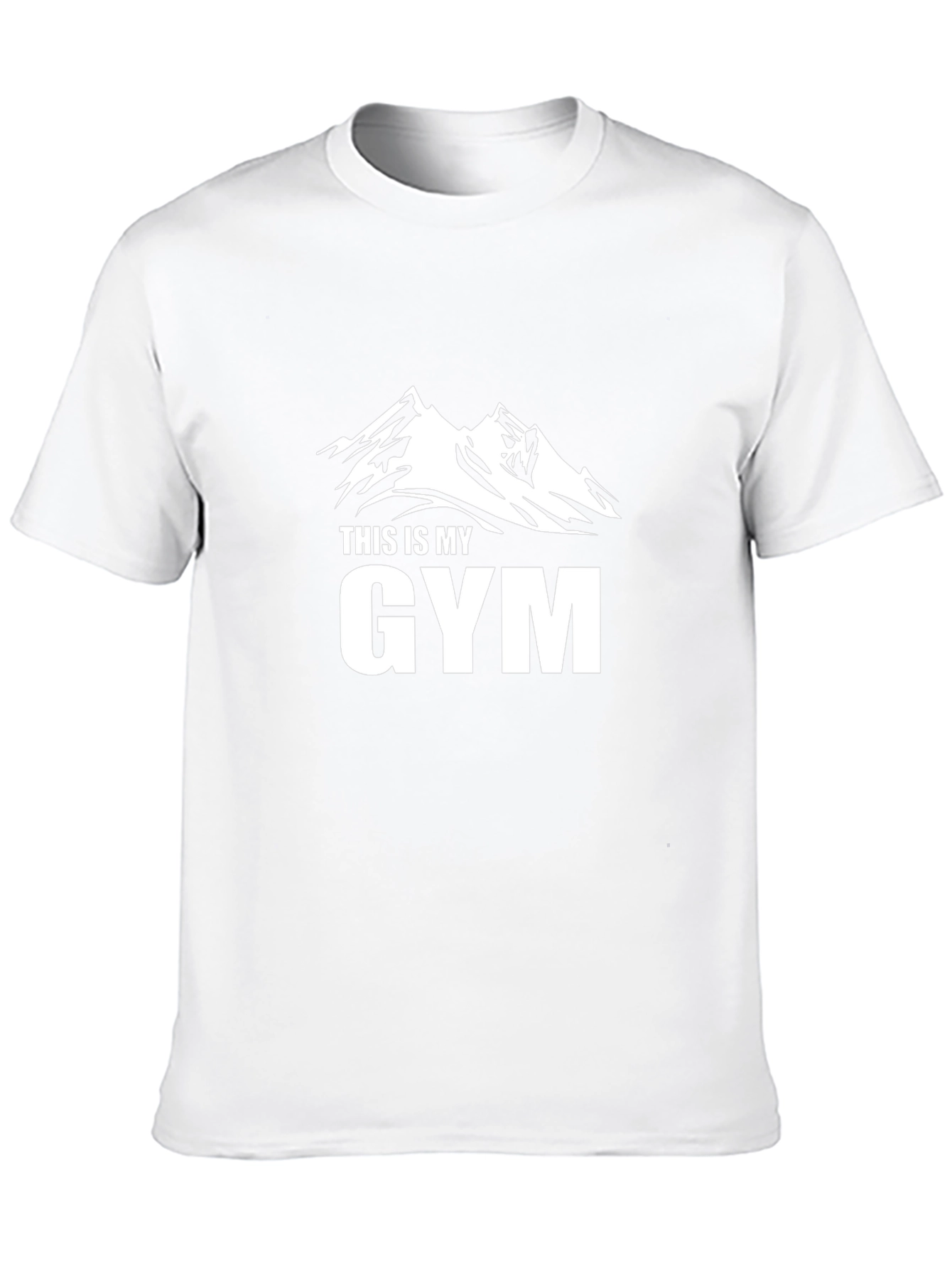 This Is My Gym Mountain Black Graphic Tee