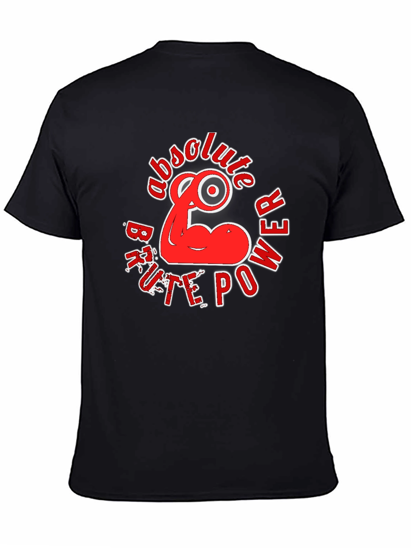 Absolute Power T-Shirt - Black Red Graphic Design