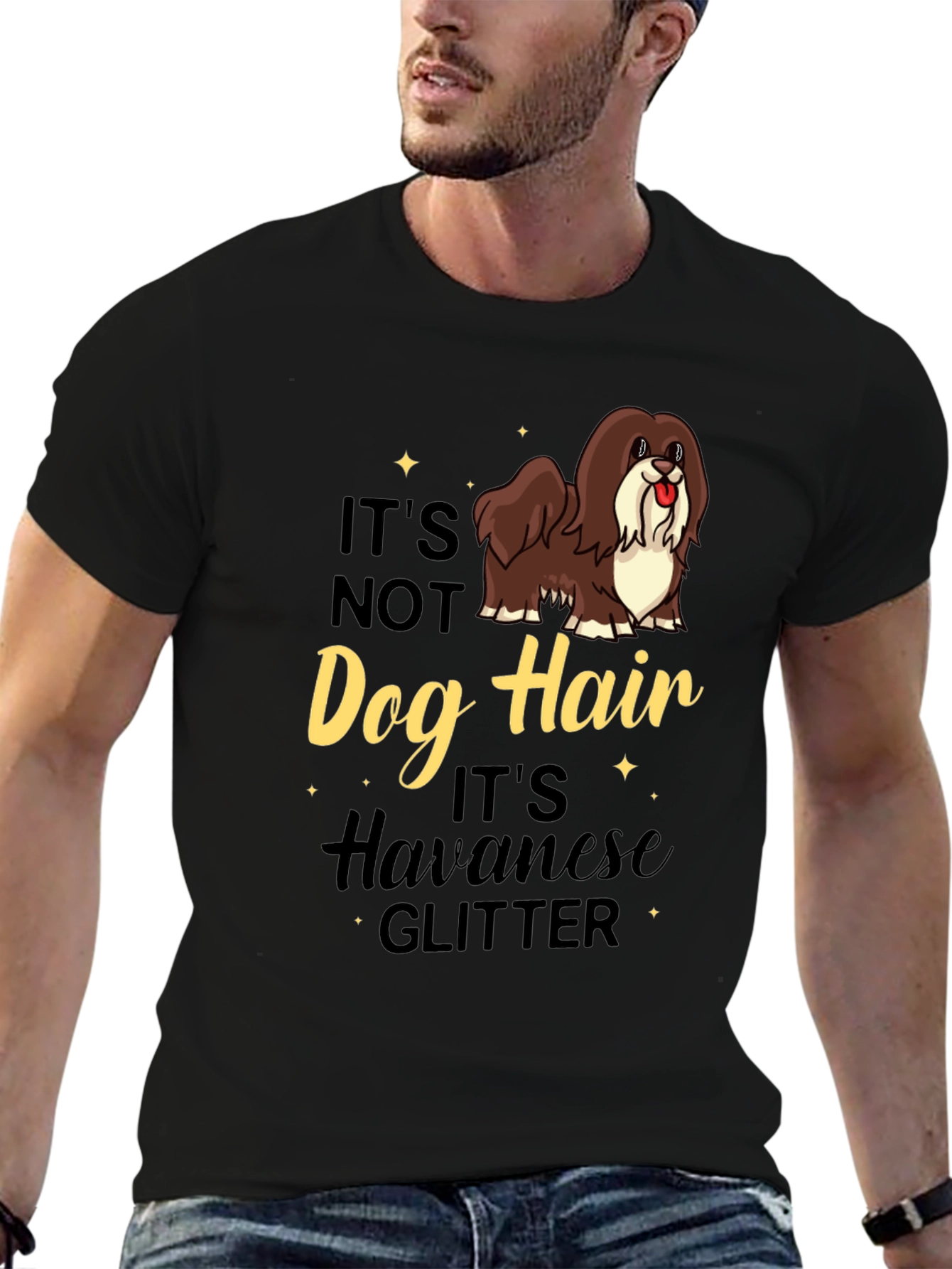Havanese Glitter T-Shirt - Dog Lover Tee