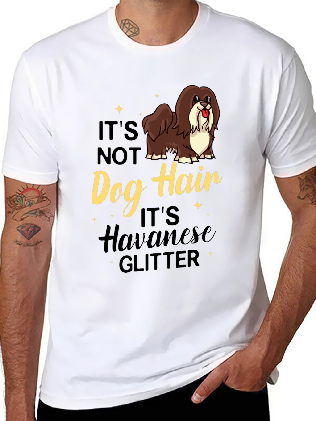 Havanese Glitter T-Shirt - Dog Lover Tee
