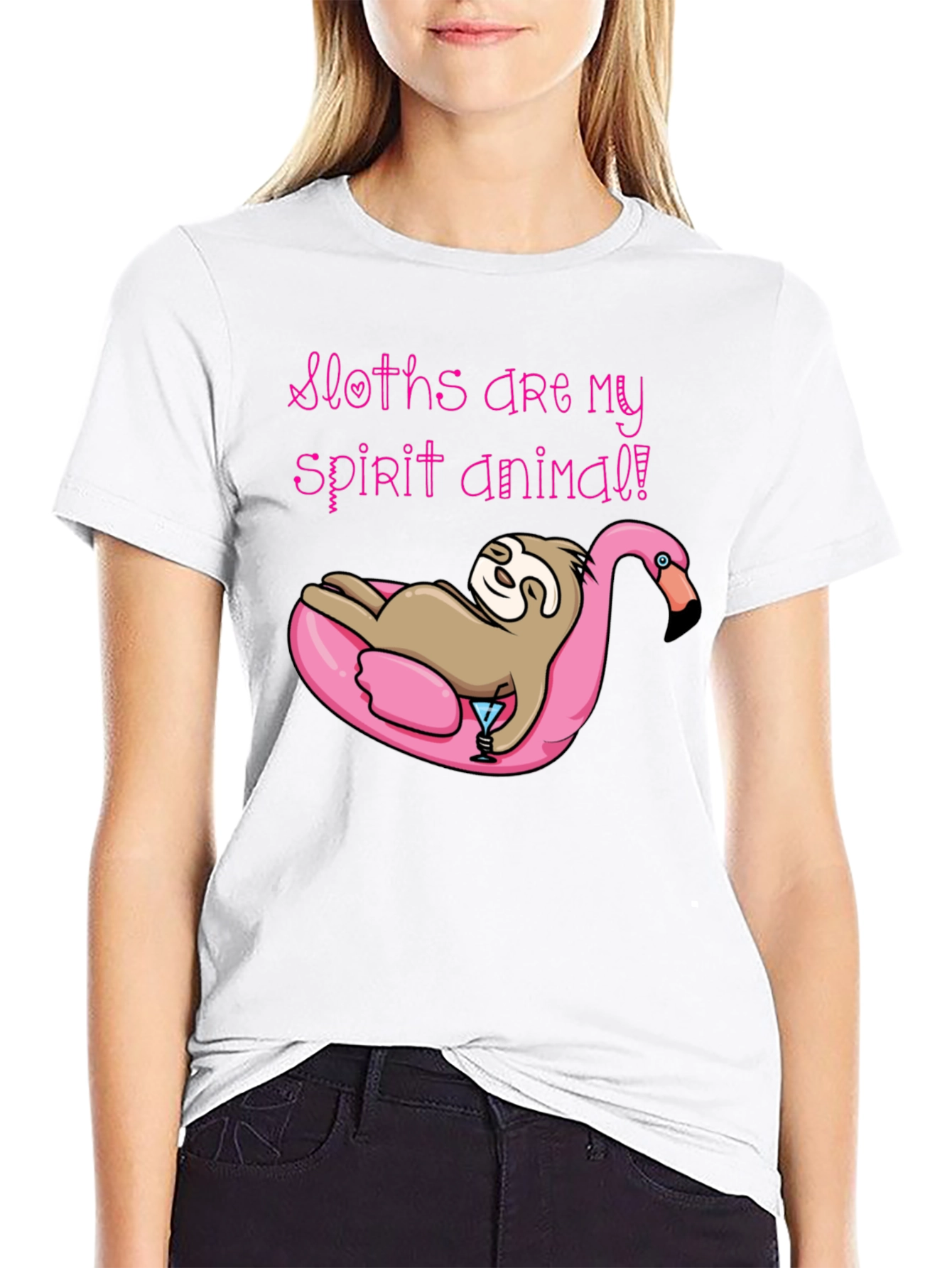 Sloth Spirit Animal Graphic Tee