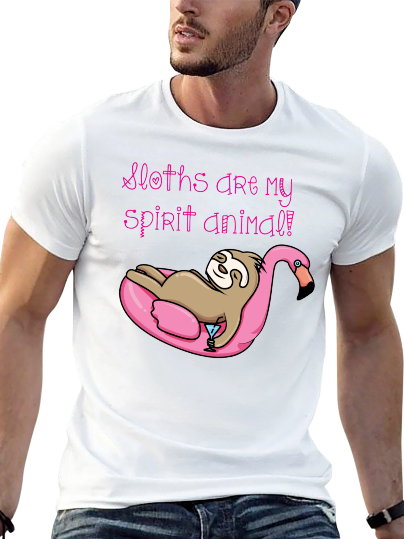 Sloth Spirit Animal Graphic Tee