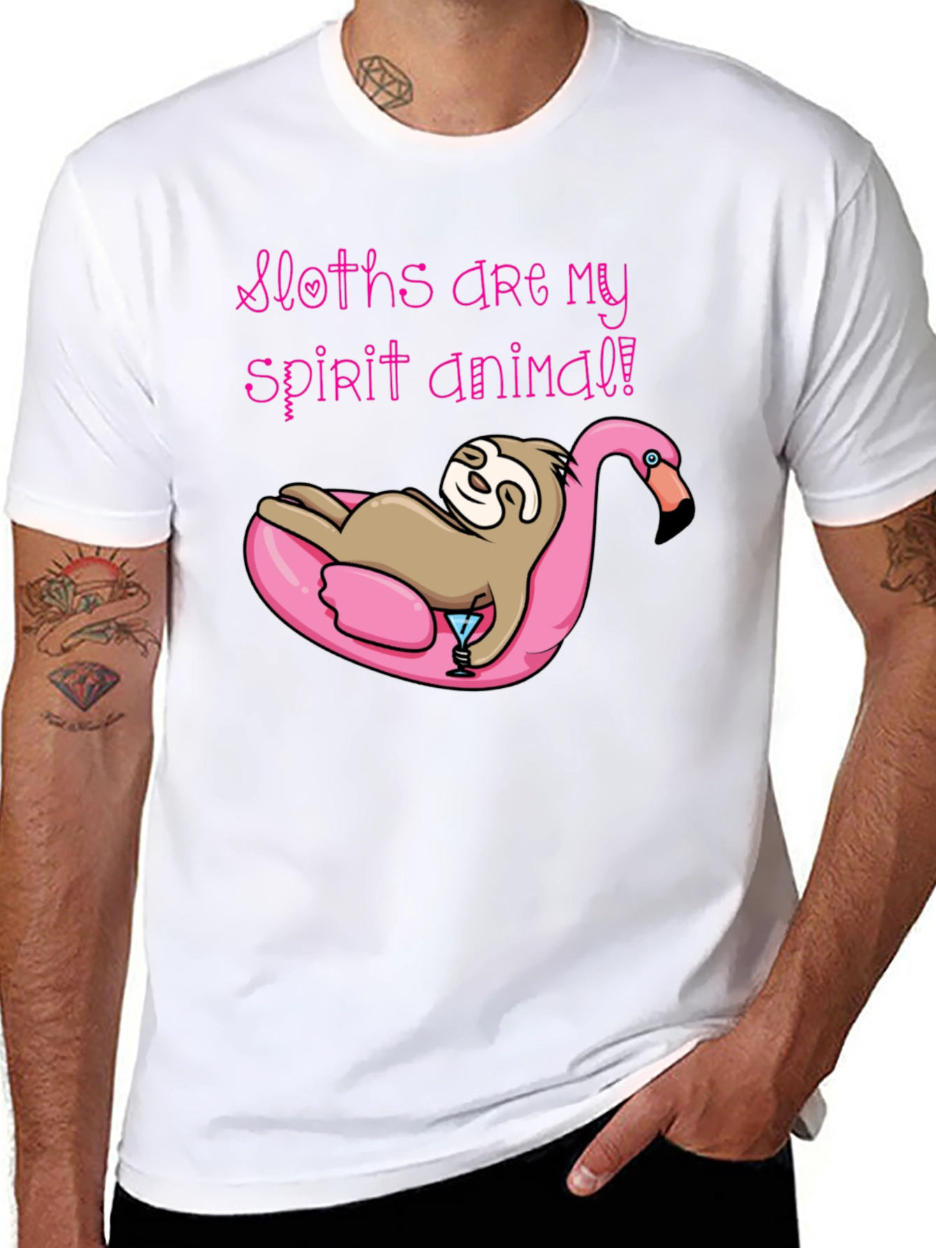 Sloth Spirit Animal Graphic Tee