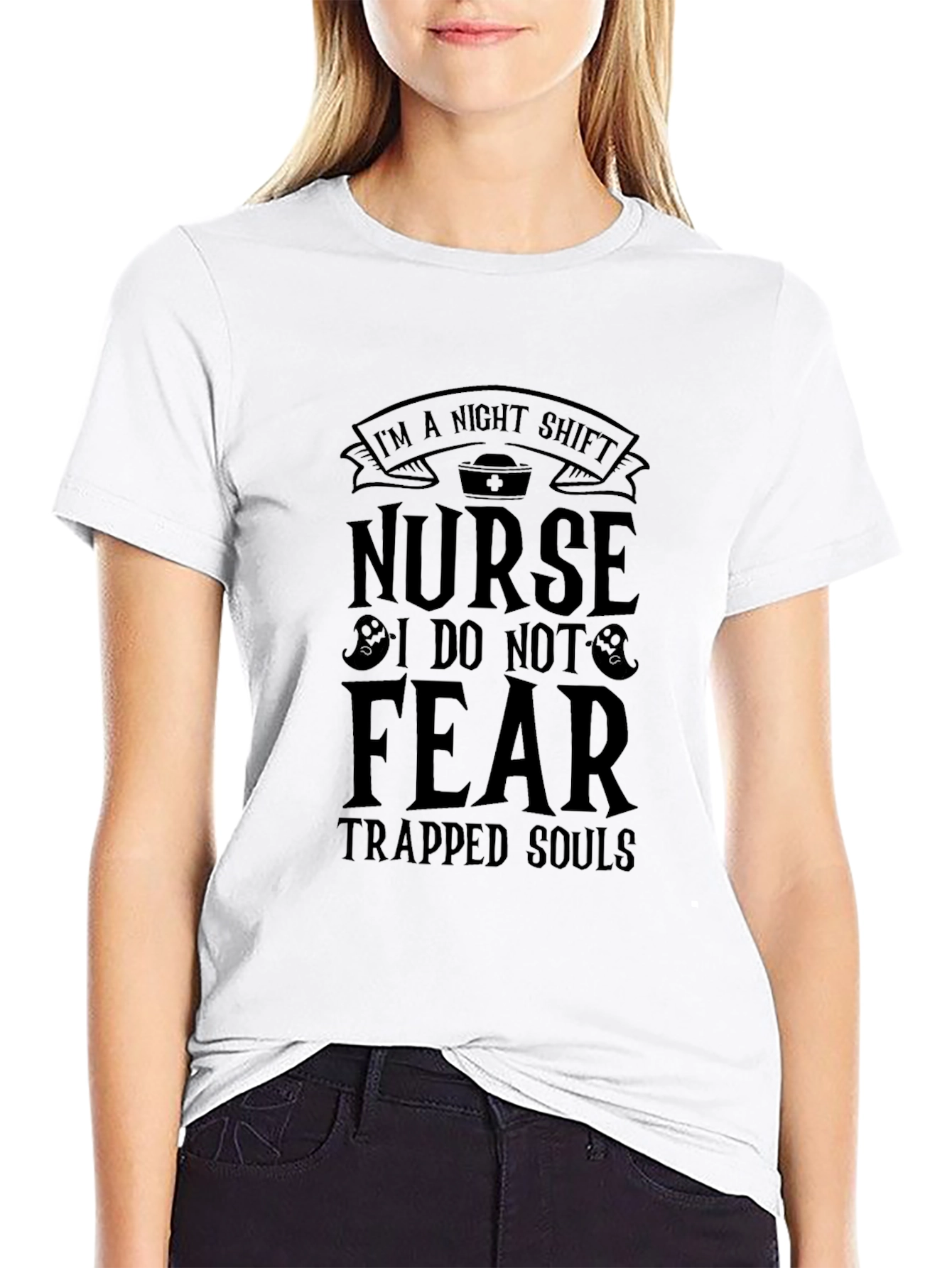 Night Shift Nurse T-Shirt - Trapped Souls