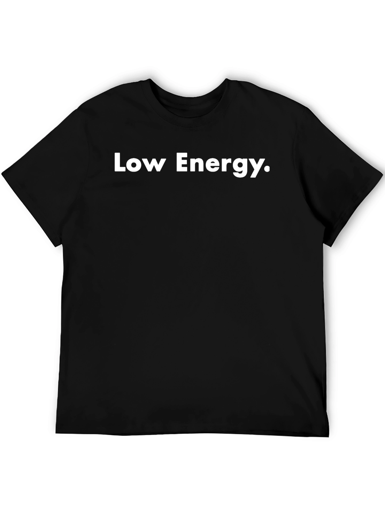 Low Energy Black T-Shirt - Casual Comfort