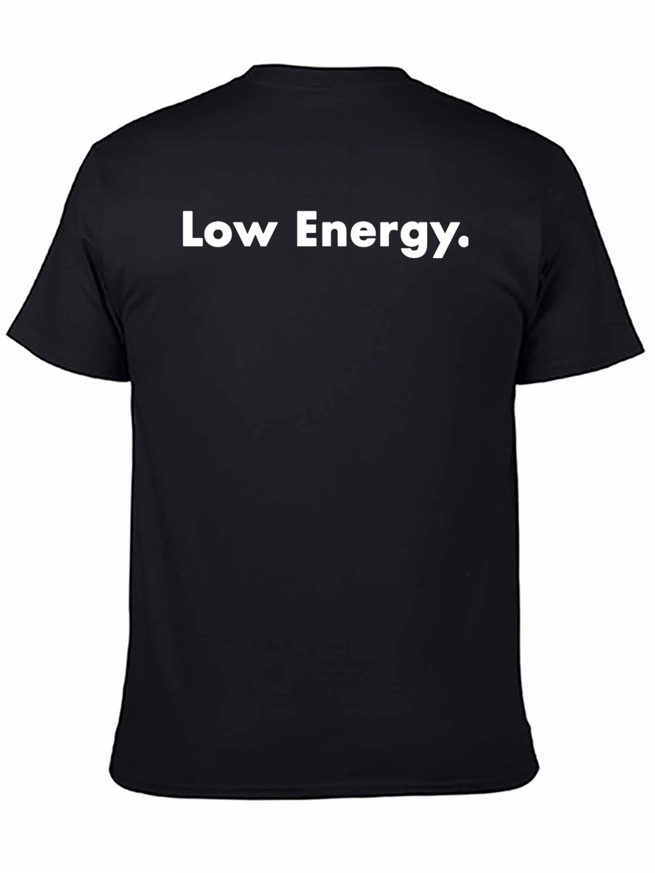 Low Energy Black T-Shirt - Casual Comfort