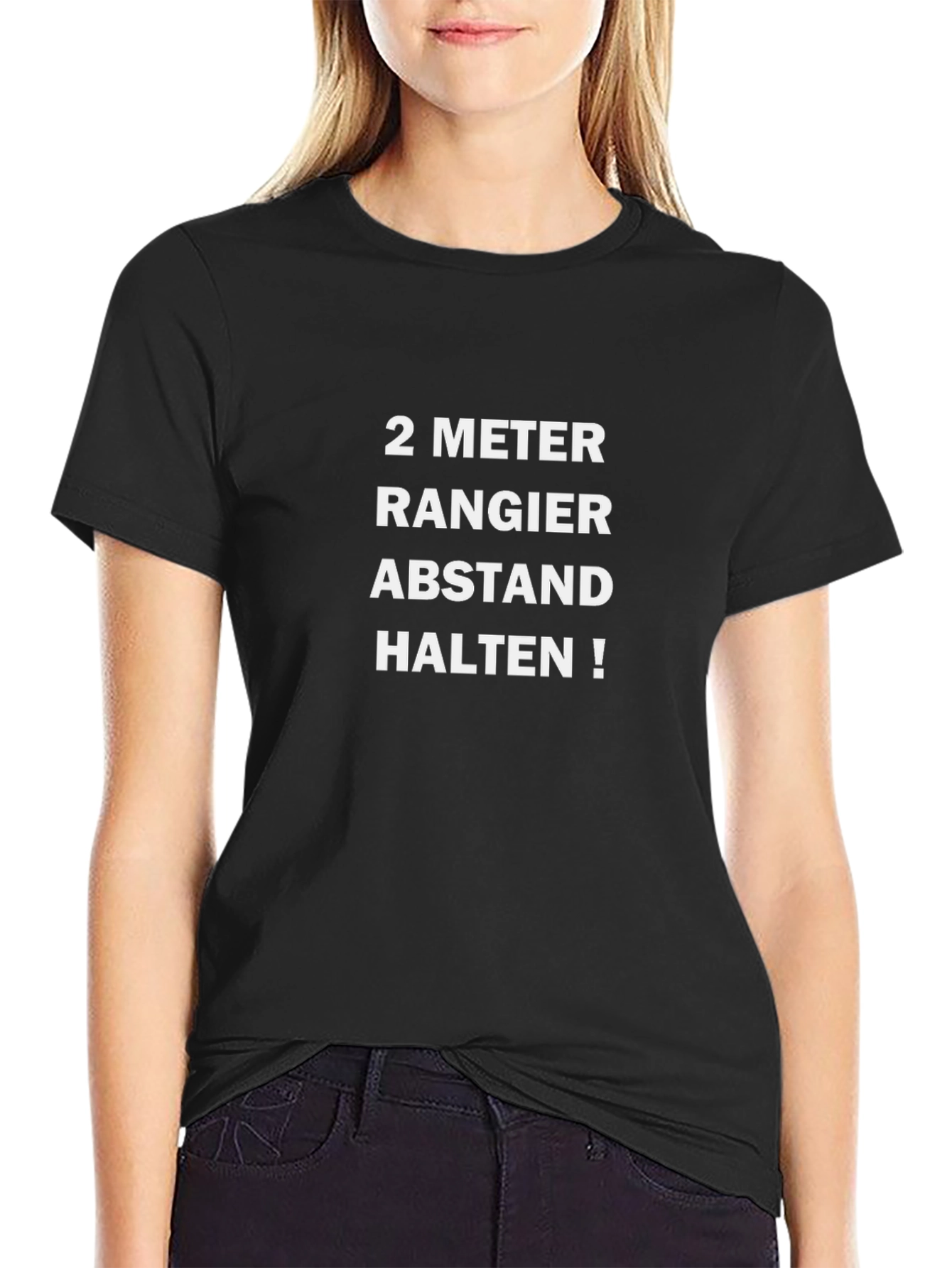 Social Distancing T-Shirt - German - 2 Meter