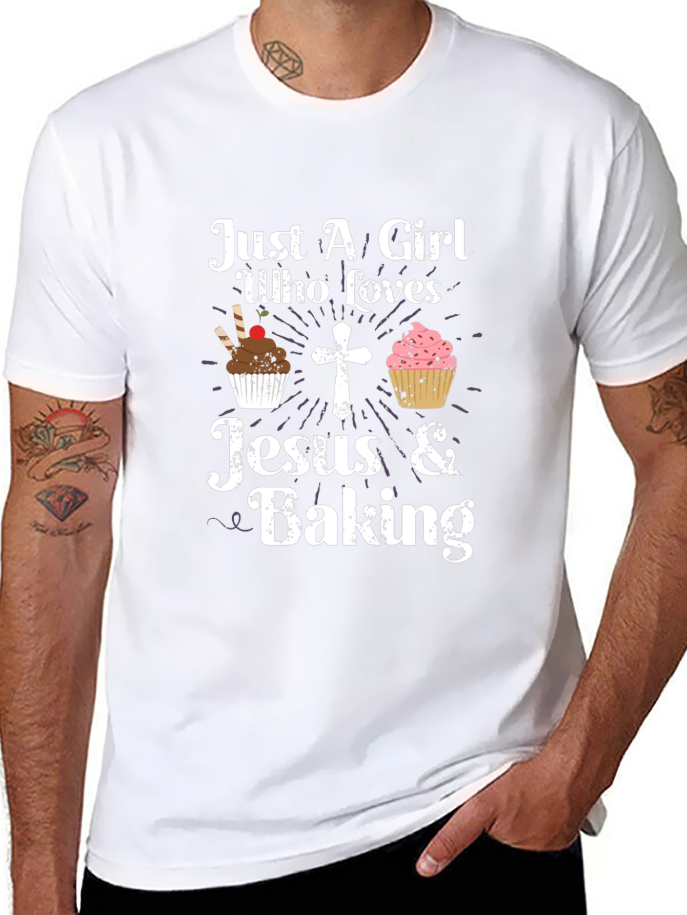 Just A Girl Who Loves Jesus & Baking T-Shirt