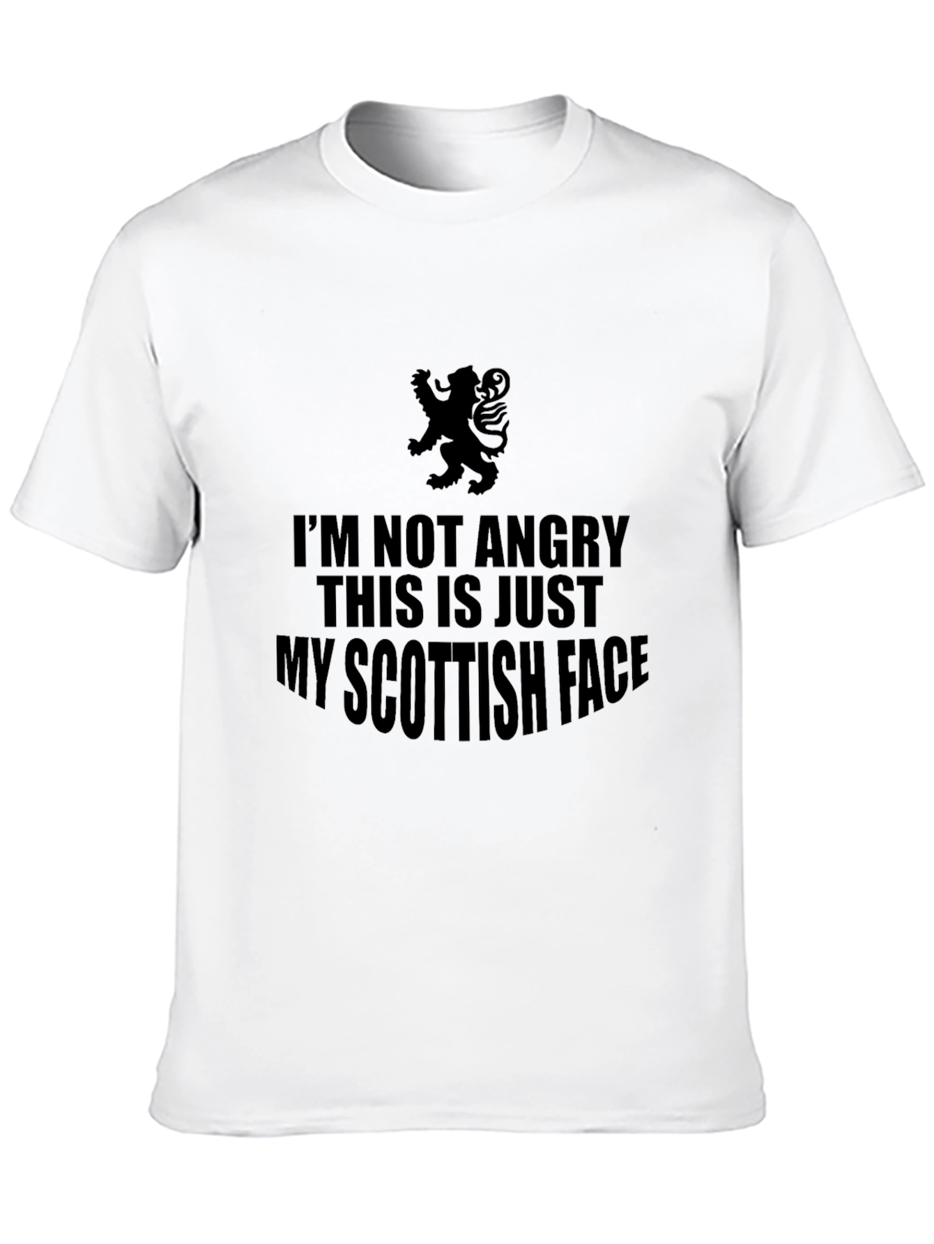 Scottish Face Graphic T-Shirt - Funny Scottish Pride Tee