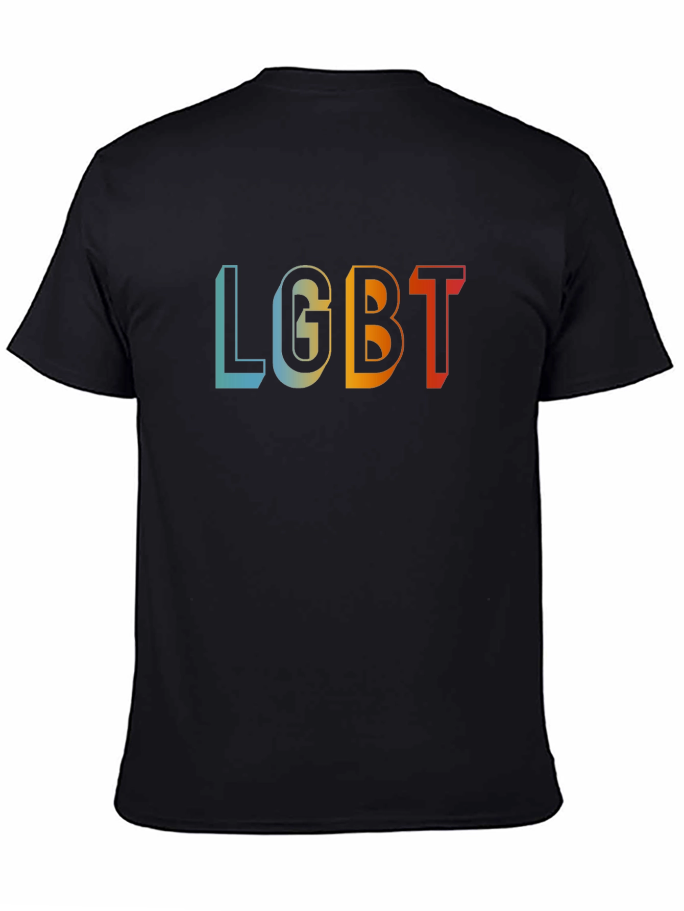 LGBT Pride Retro T-Shirt - Black