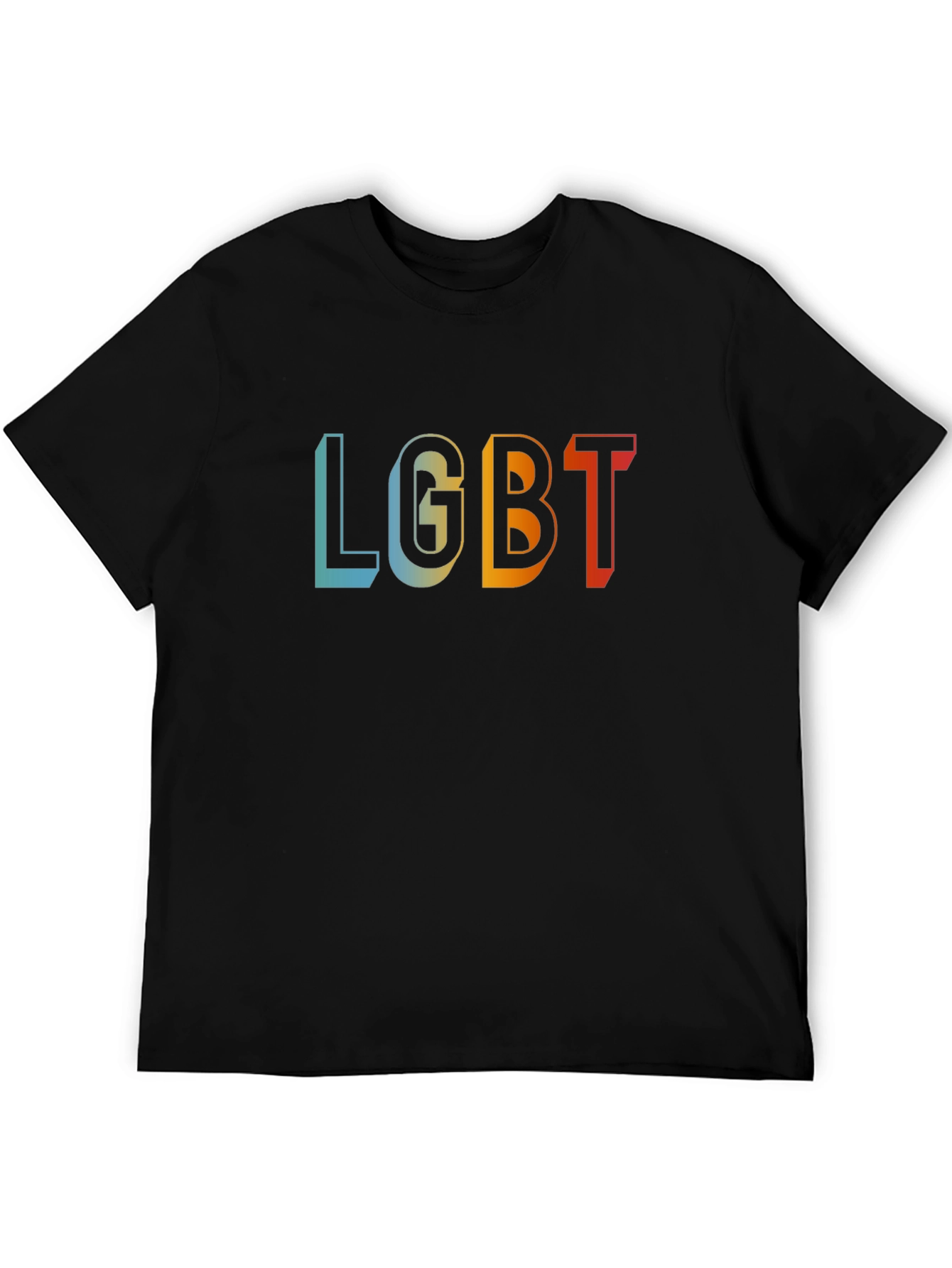 LGBT Pride Retro T-Shirt - Black