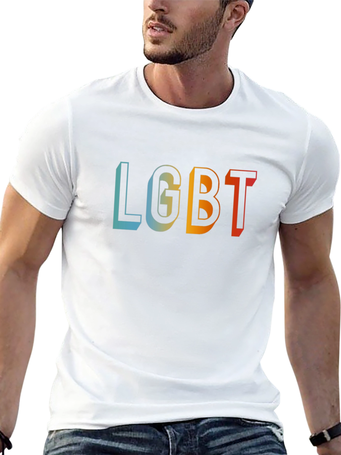 LGBT Pride Retro T-Shirt - Black