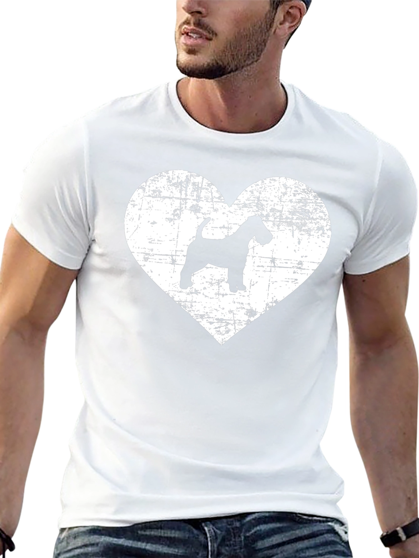Dog Breed Heart Graphic Tee - Black