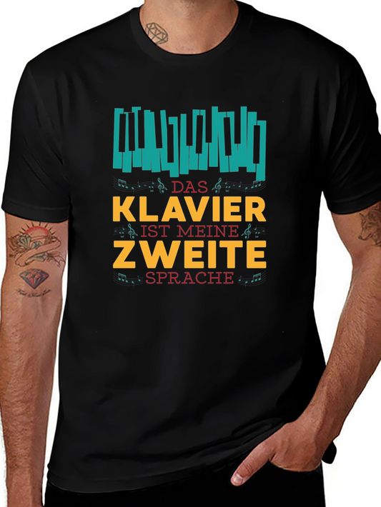 Klavier Ist Meine Zweite Sprache Graphic Tee