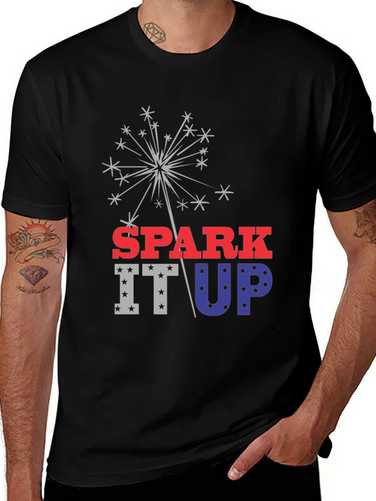 Patriotic Spark It Up Graphic T-Shirt