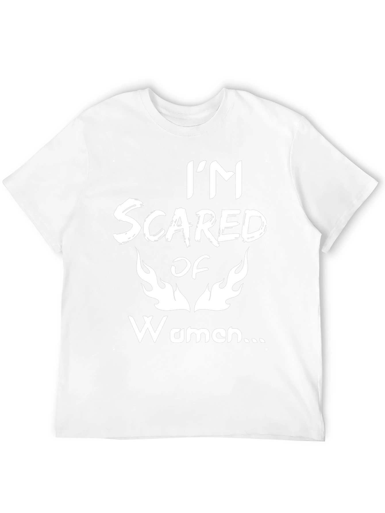 Im Scared of Women Black Graphic Tee