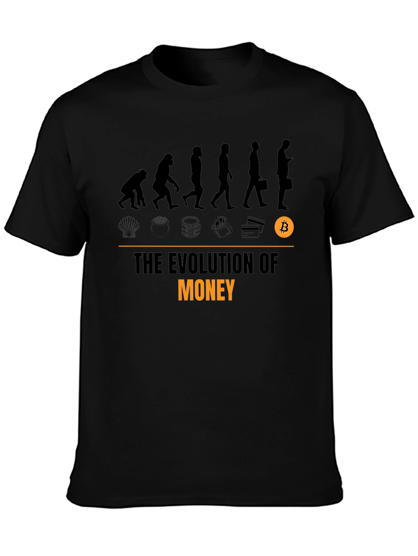 Evolution of Money Bitcoin T-Shirt